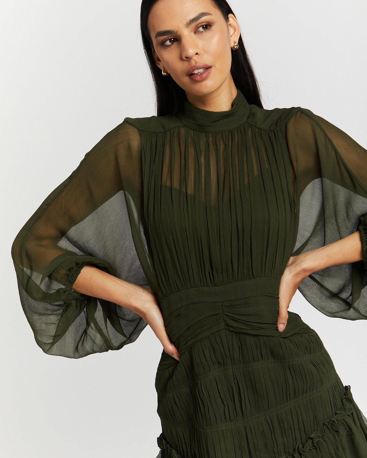Shona Joy Clemence Long Sleeve Mini Dress - AirRobe
