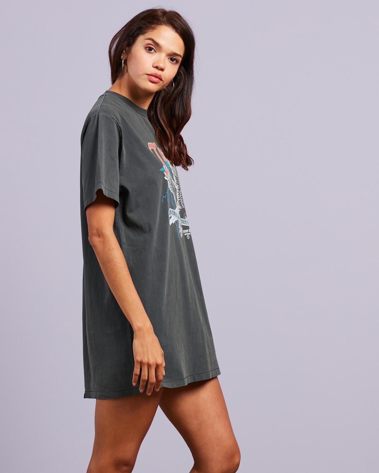 thrills oversized tee dress metal thrills Thrills Storm The Castle Merch Fit T-Shirt Dress