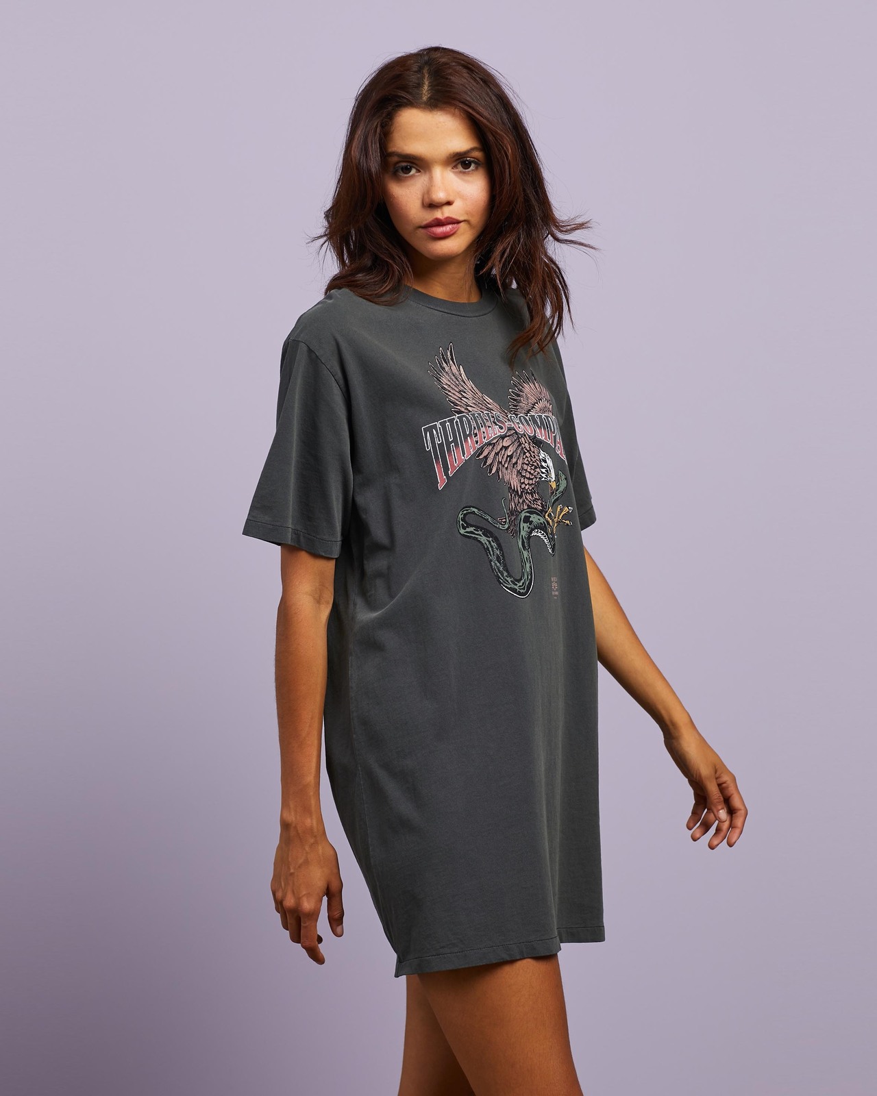thrills oversized tee dress metal thrills Corsets Tops