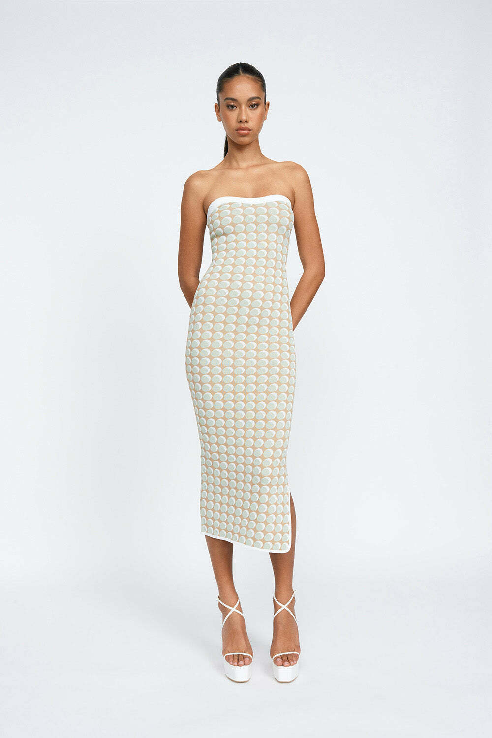 Sol Geo Knit Midi - Pistachio Spot