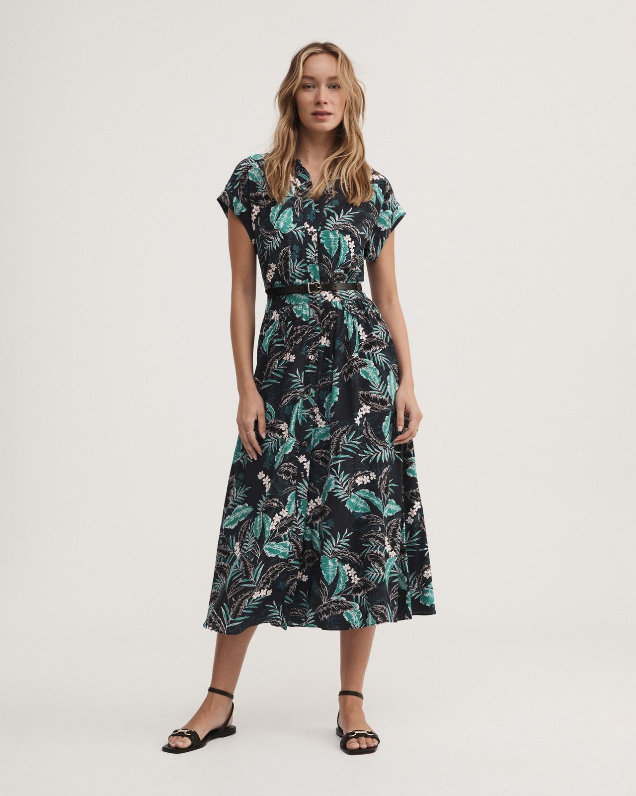 witchery green maxi dress Pamela Green Enchanting Ruffled Tiered Maxi Dress XL / Longer Ver. (Height above 155cm)