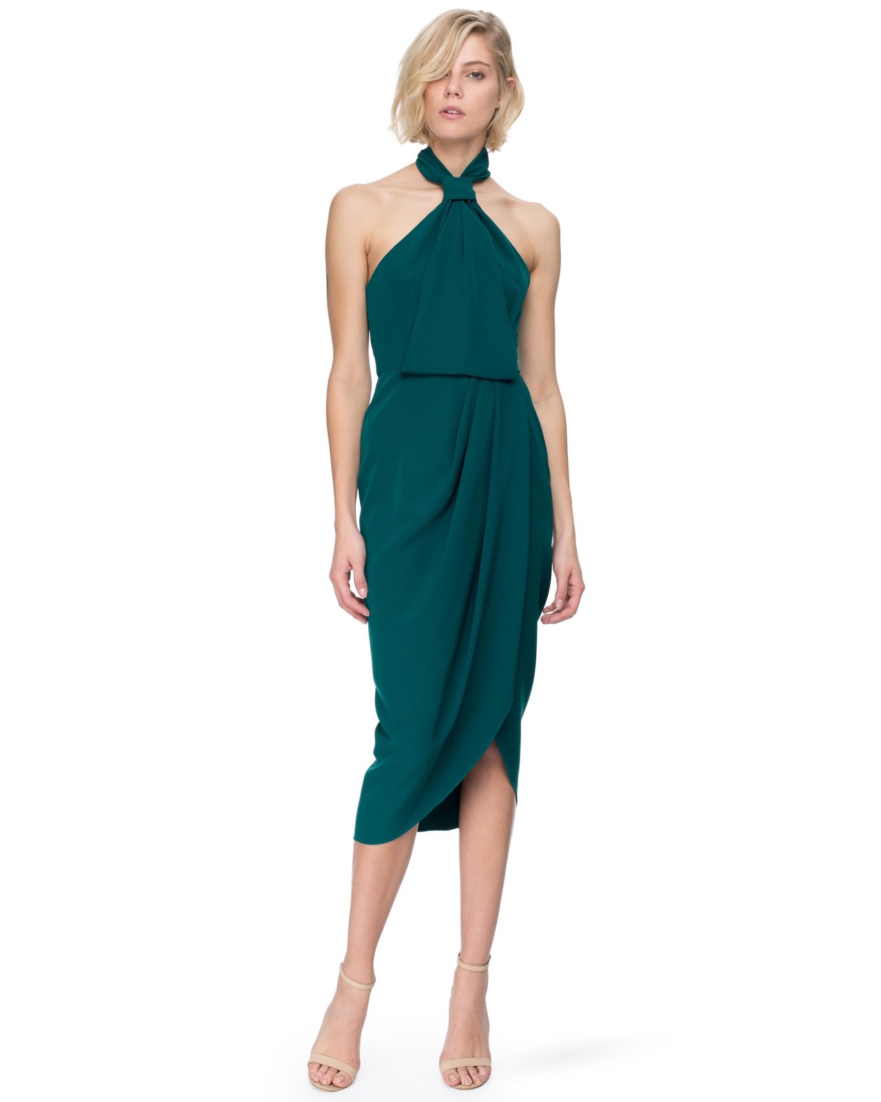 The Pass Knot Draped Dress