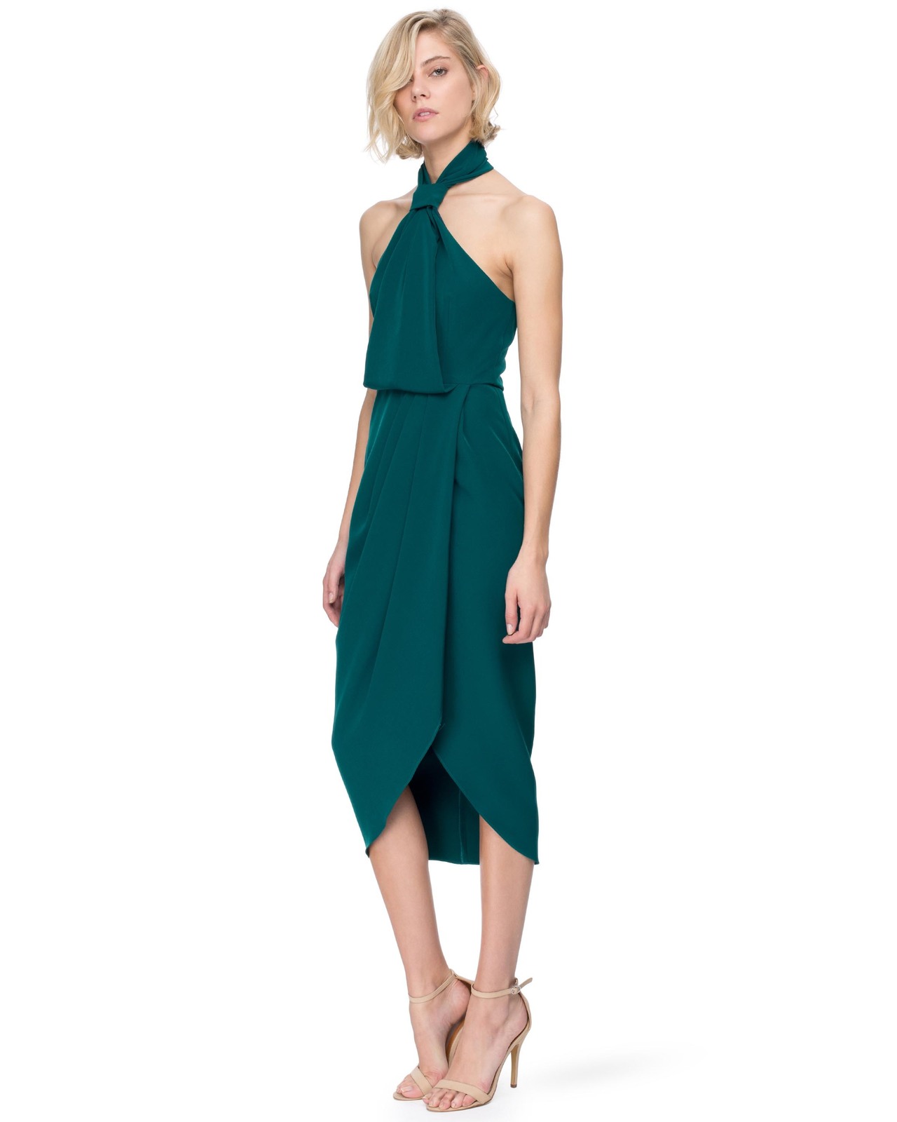 The Pass Knot Draped Dress