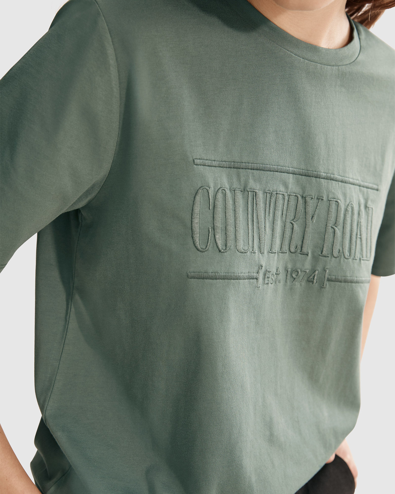 Country Road Verified Australian Cotton Heritage Embroidered Tshirt