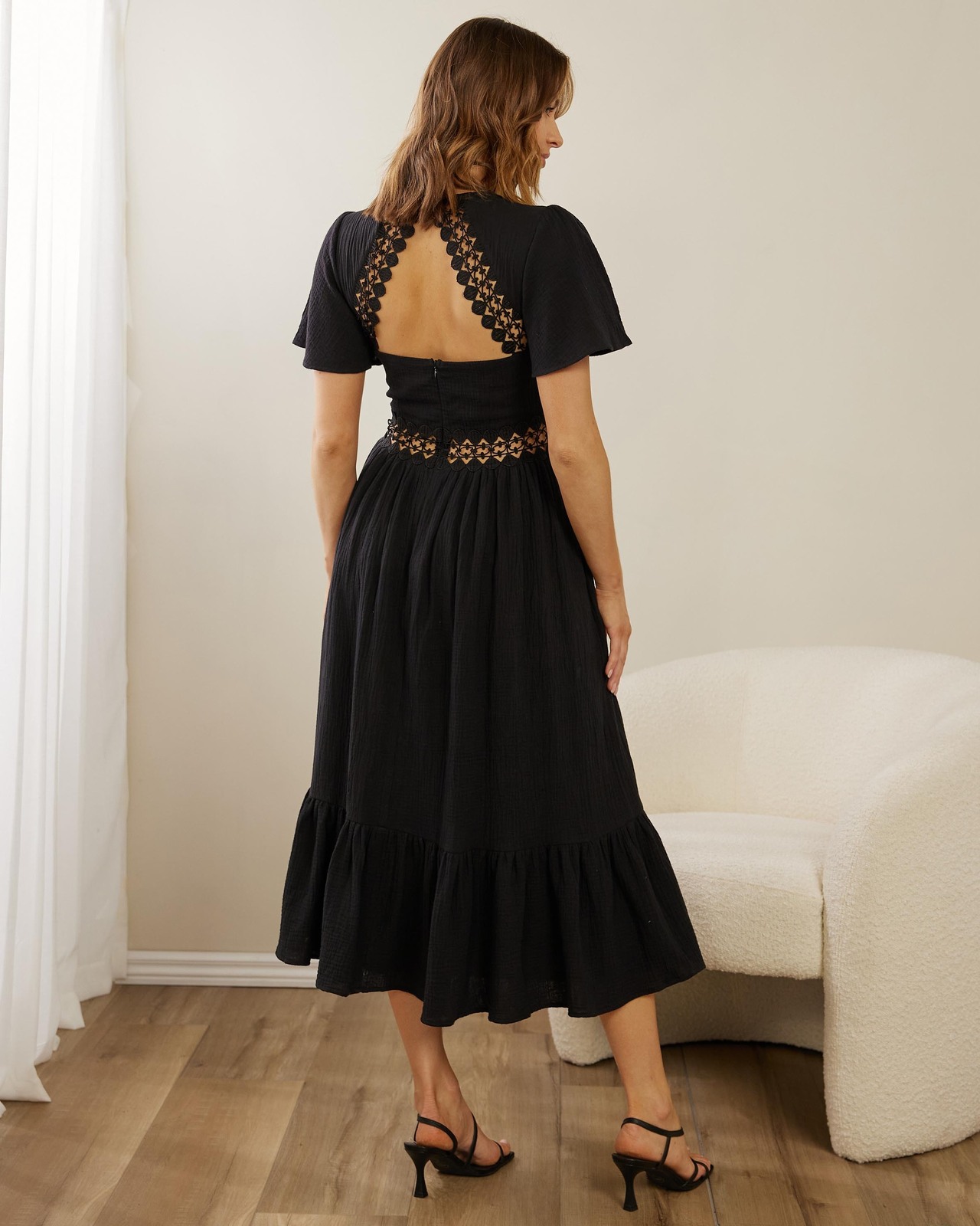 Valerie Cotton Midi Dress