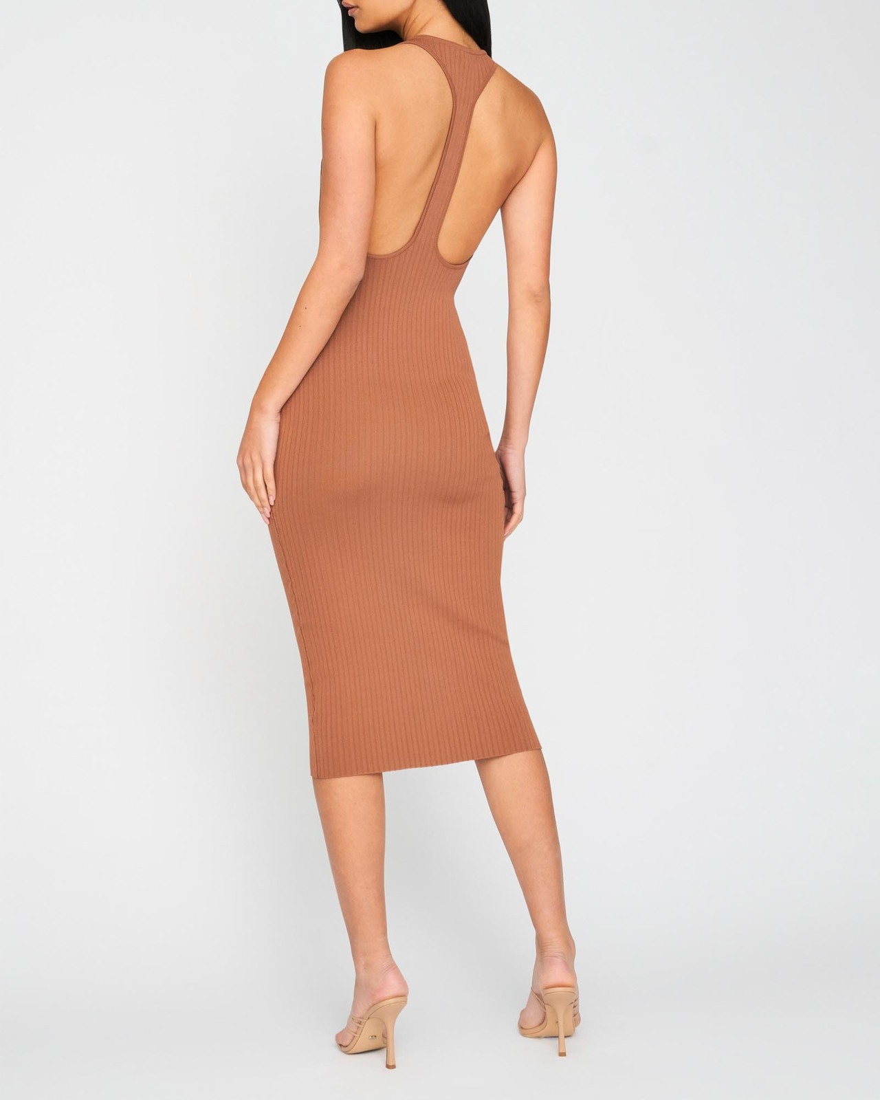 Rey Racer Rib Midi Dress