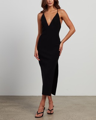 knee length dresses for ladies Bec & Bridge Veronique Midi Dress Coral by Bec and Bridge