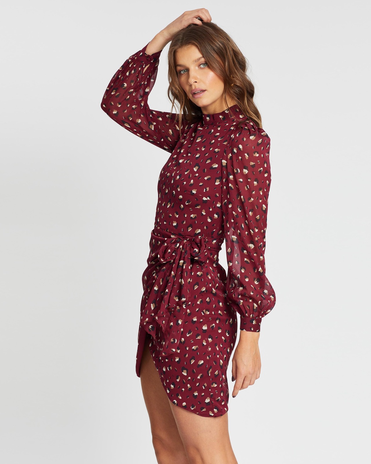 Izabelle Ruched Mini Dress