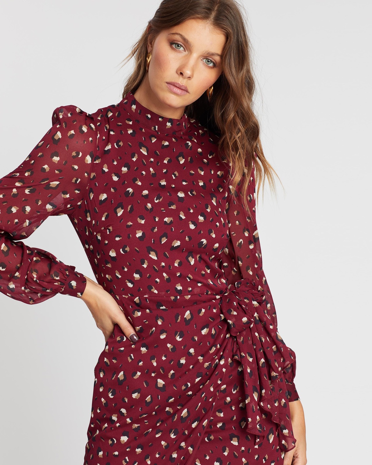 Izabelle Ruched Mini Dress