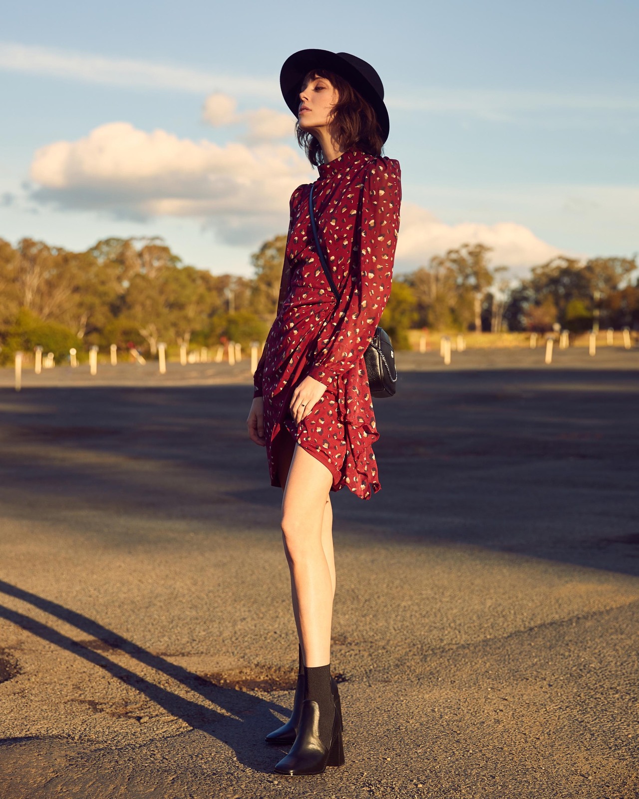 Izabelle Ruched Mini Dress