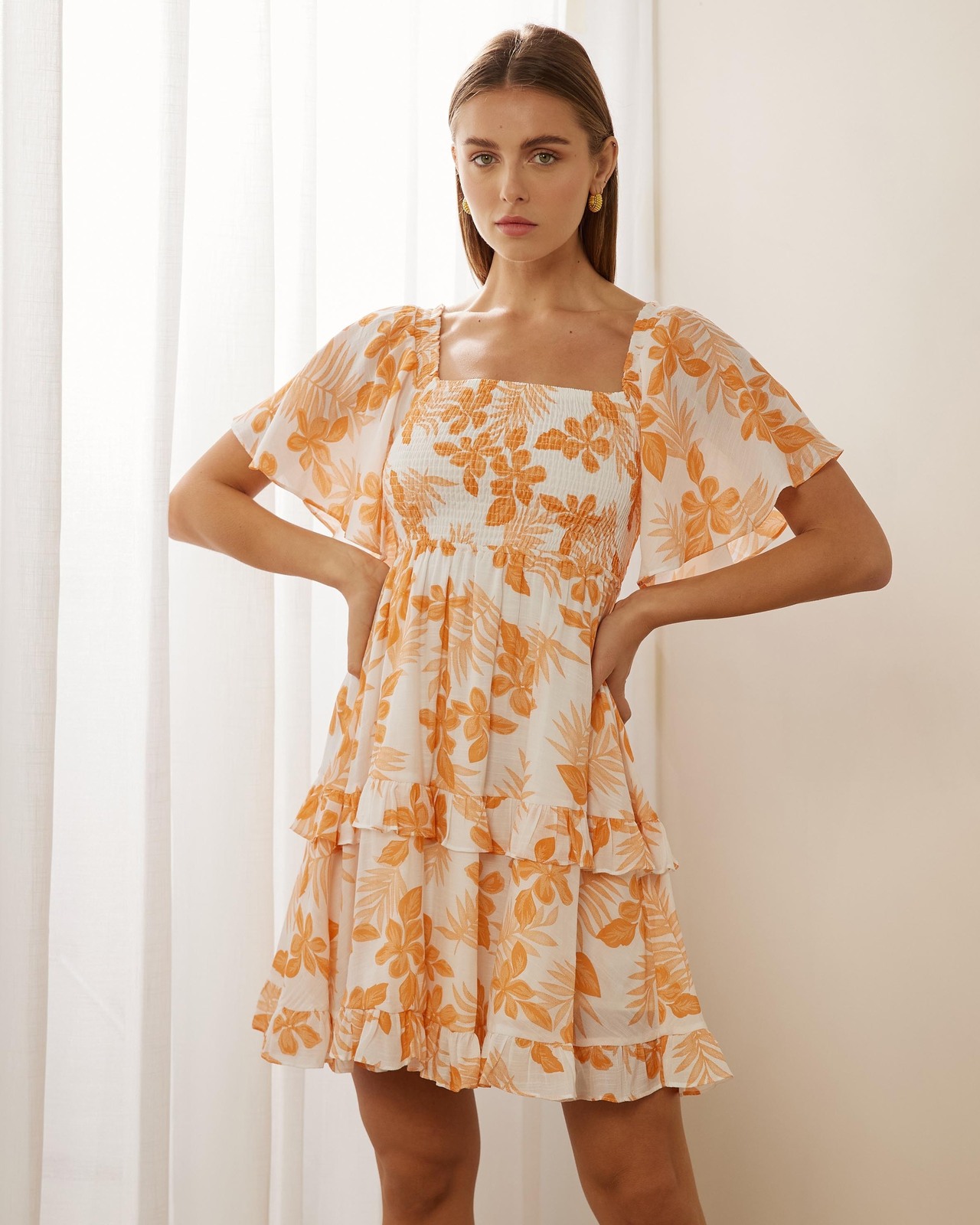 Gardenia Ruffle Mini Dress