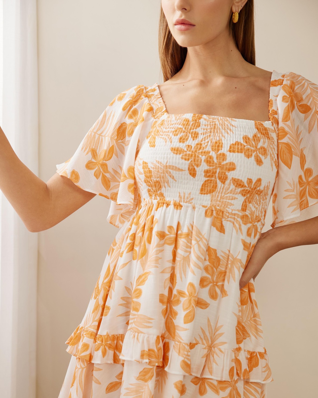 Gardenia Ruffle Mini Dress