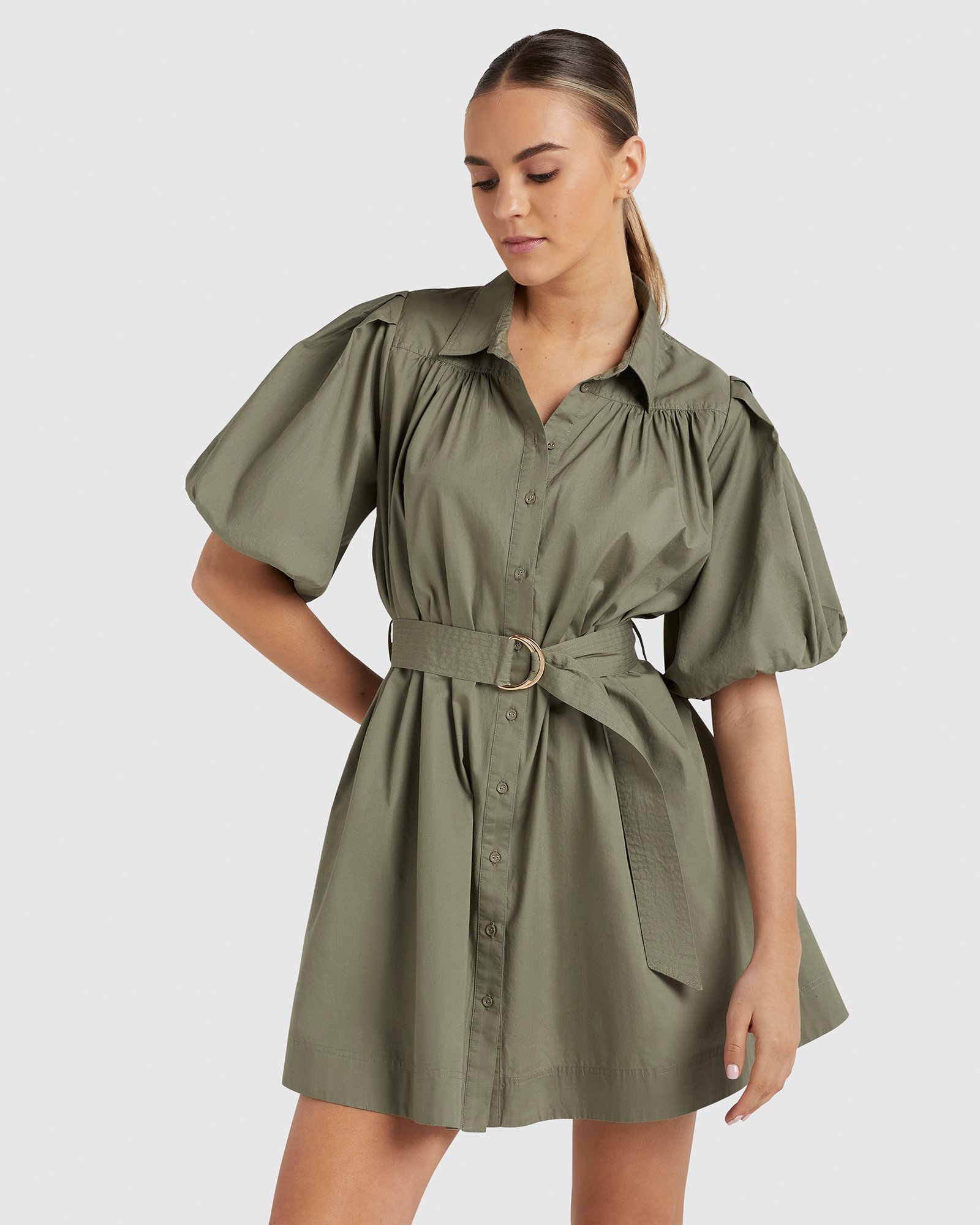 French Connection Cotton Belted Dress - AirRobe