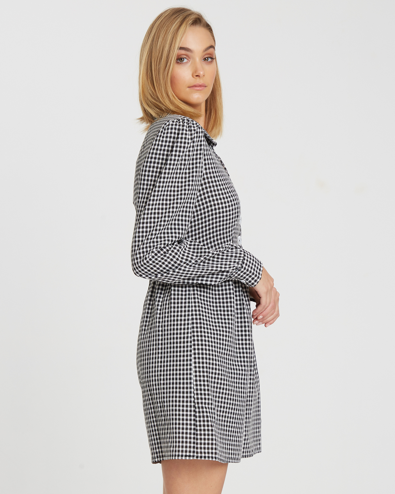 Zariah Button Shirt Dress