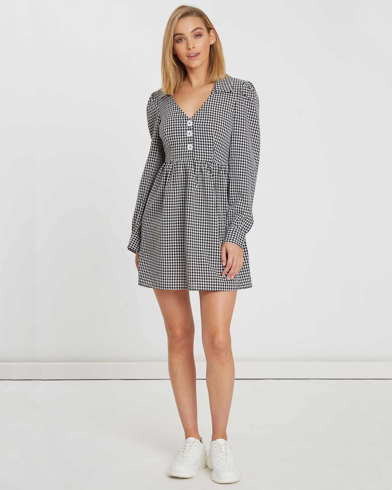 Zariah Button Shirt Dress