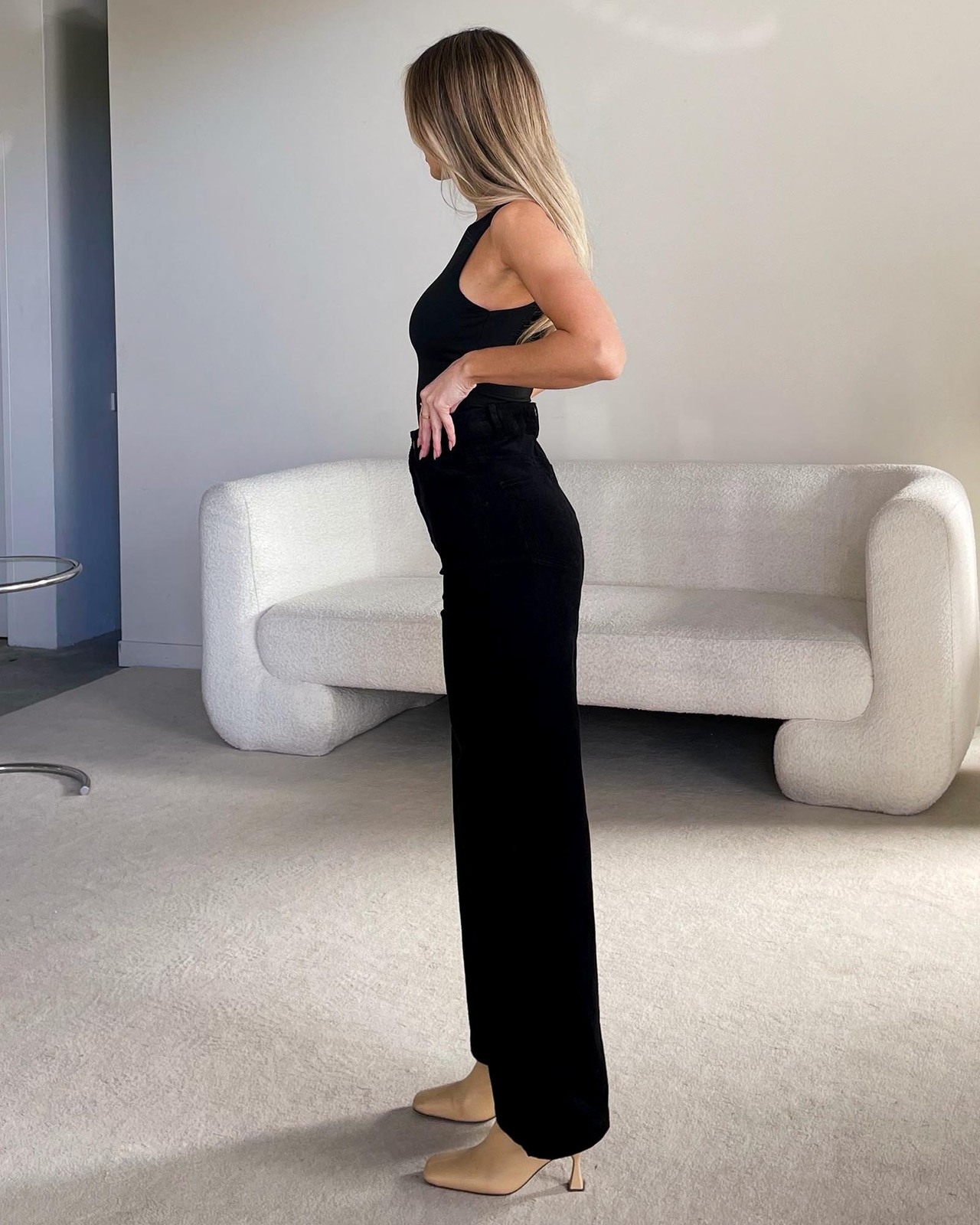 Alexa Organic Cotton Wide Leg Pants