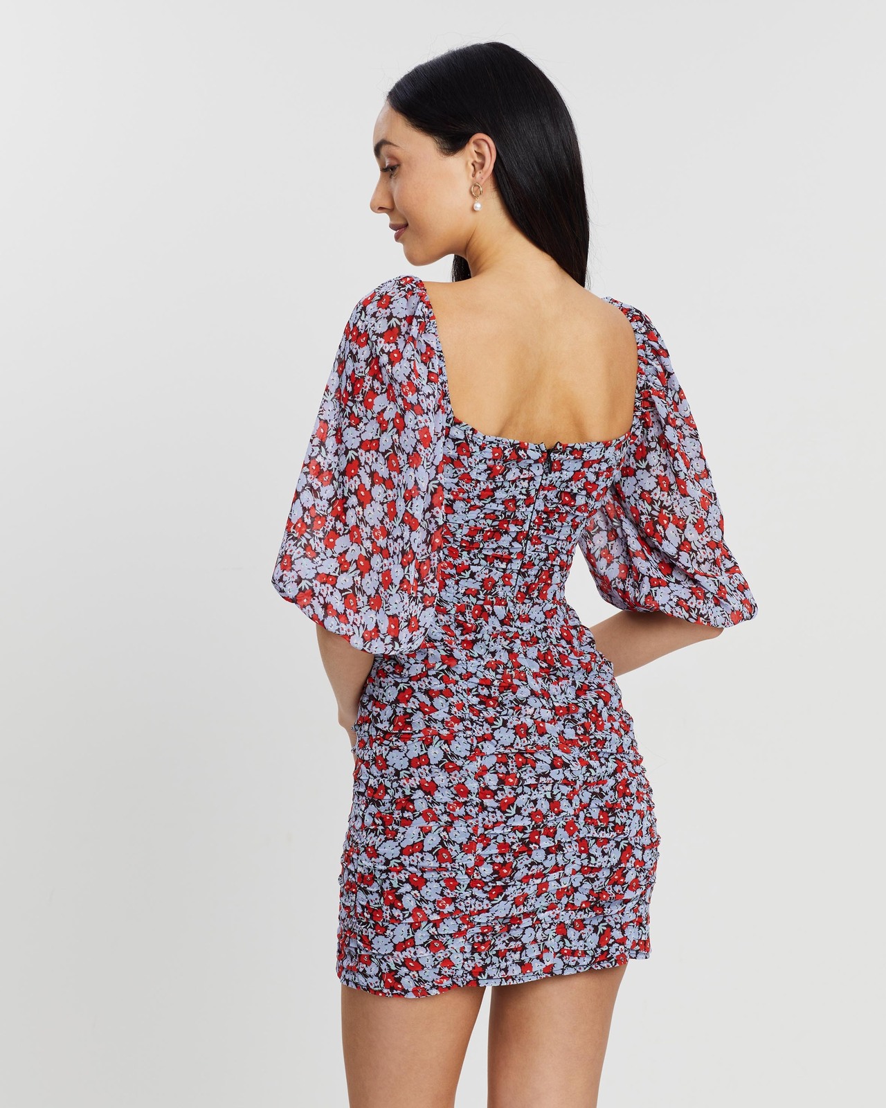 Nala Ruched Floral Dress