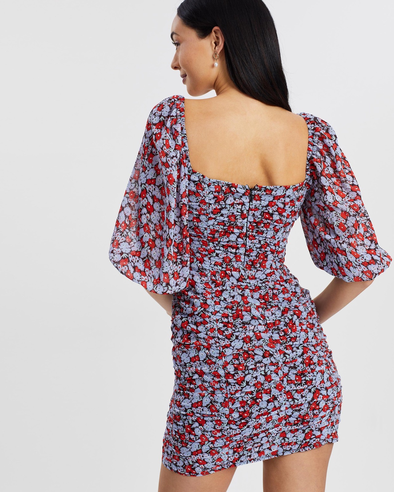 Nala Ruched Floral Dress