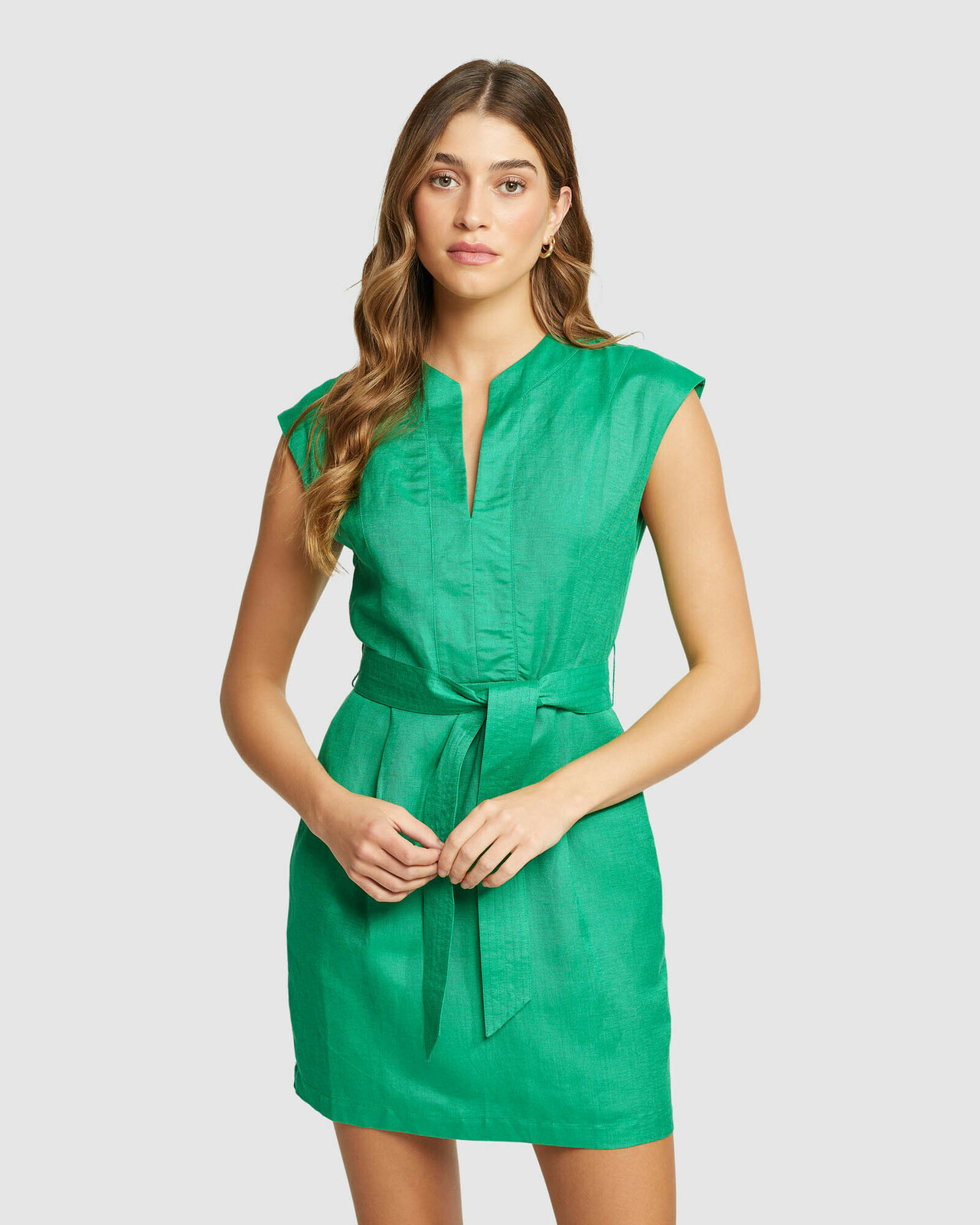 Cassandra Linen Blend Dress