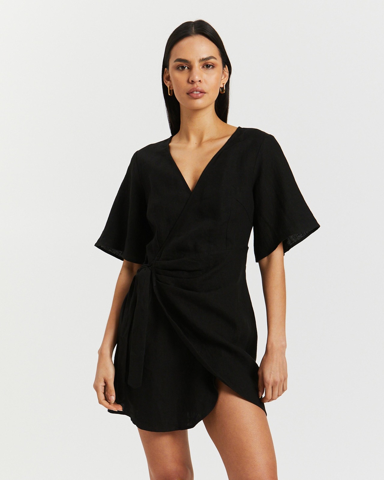 Wrap Linen Dress