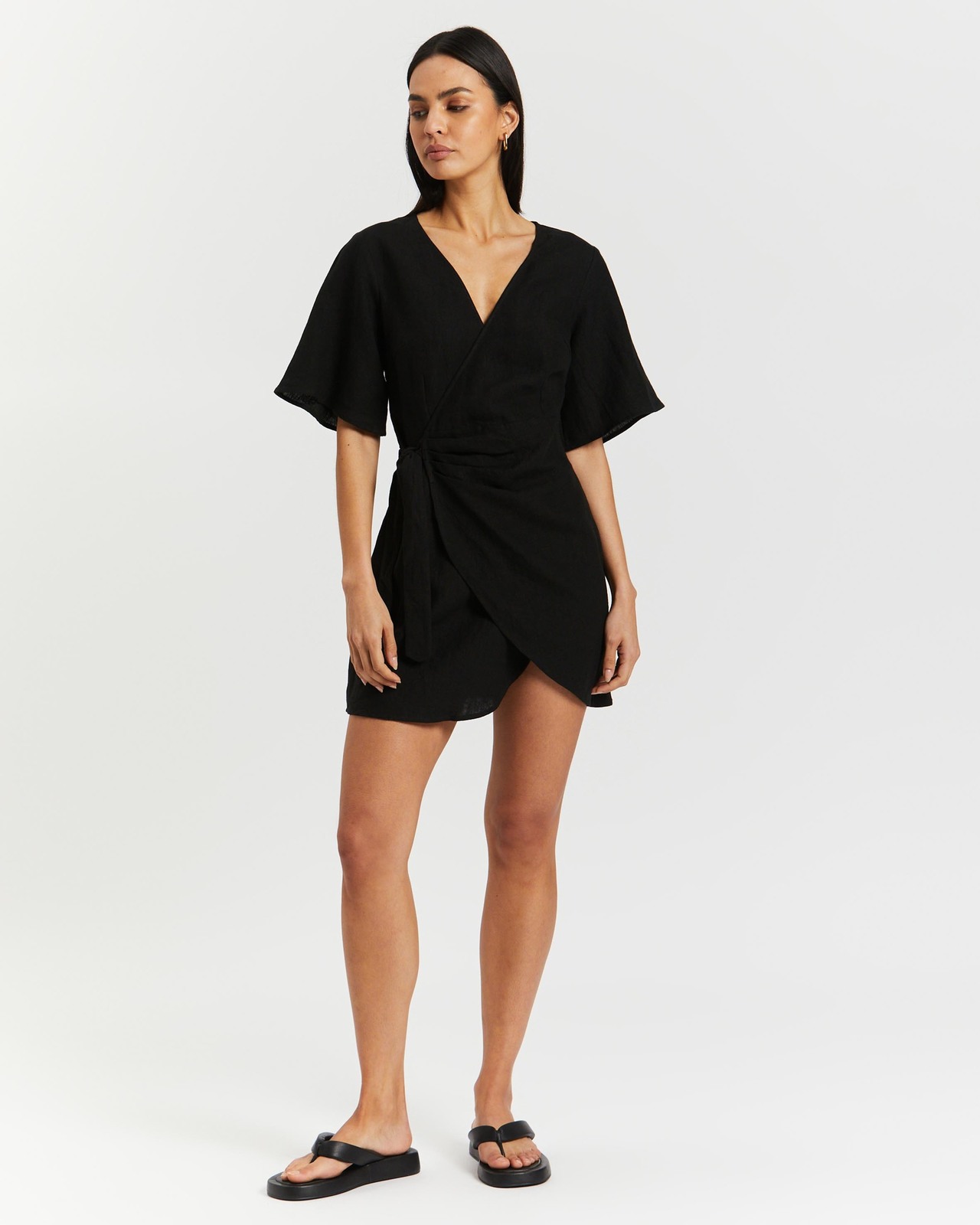 Wrap Linen Dress
