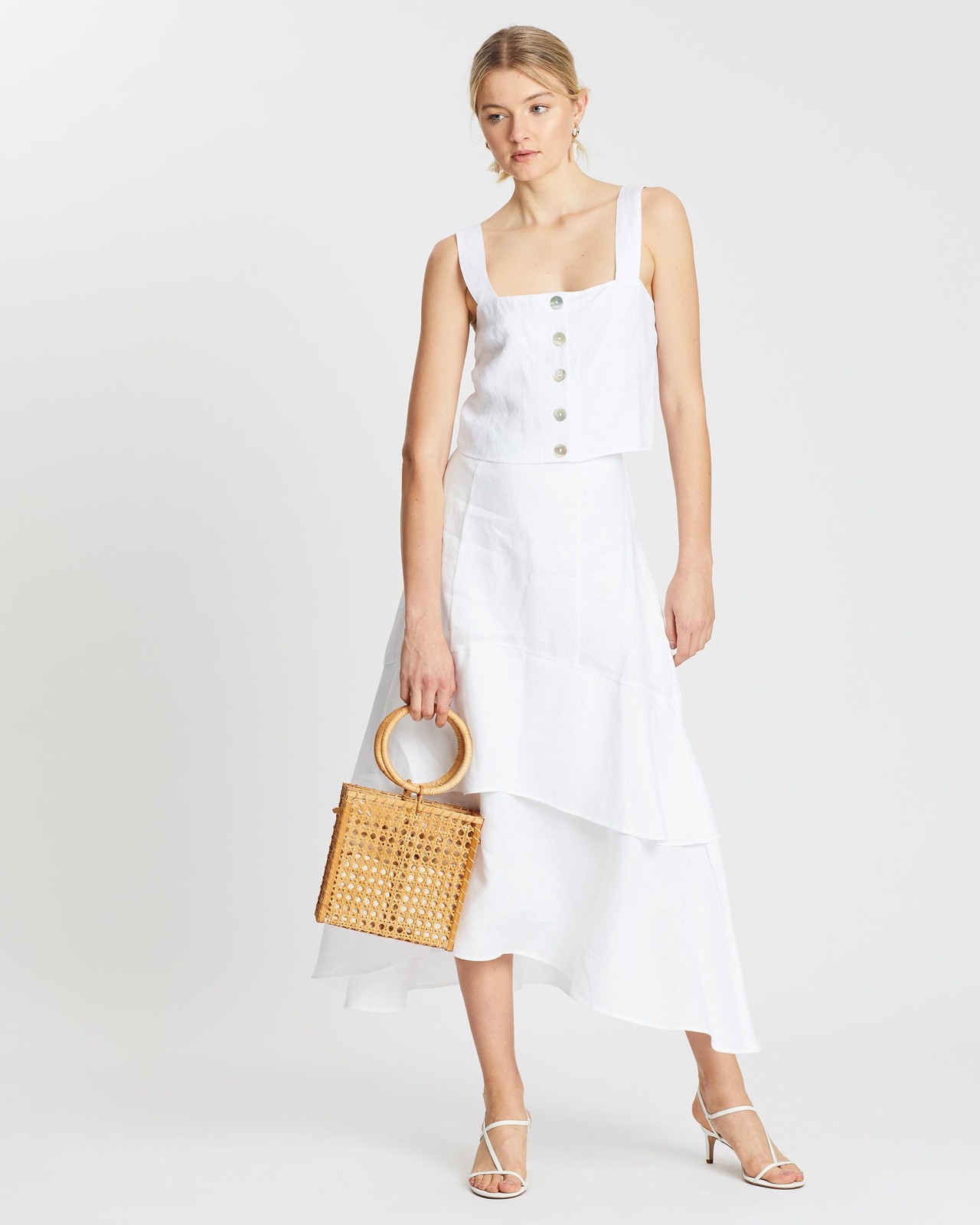 Linen Layered Skirt
