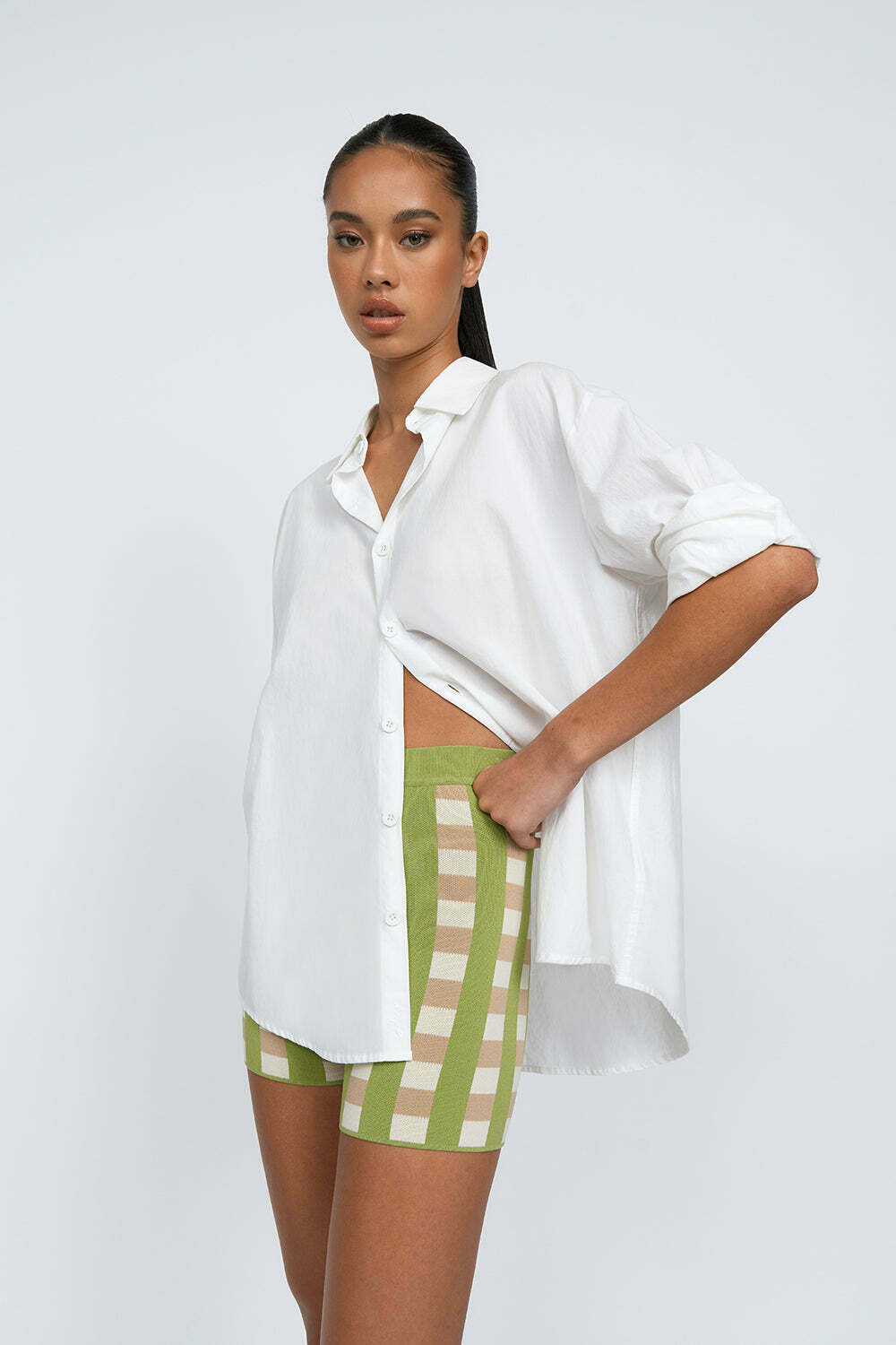 Cora Knit Mini Short | Final Sale - Bone Mint