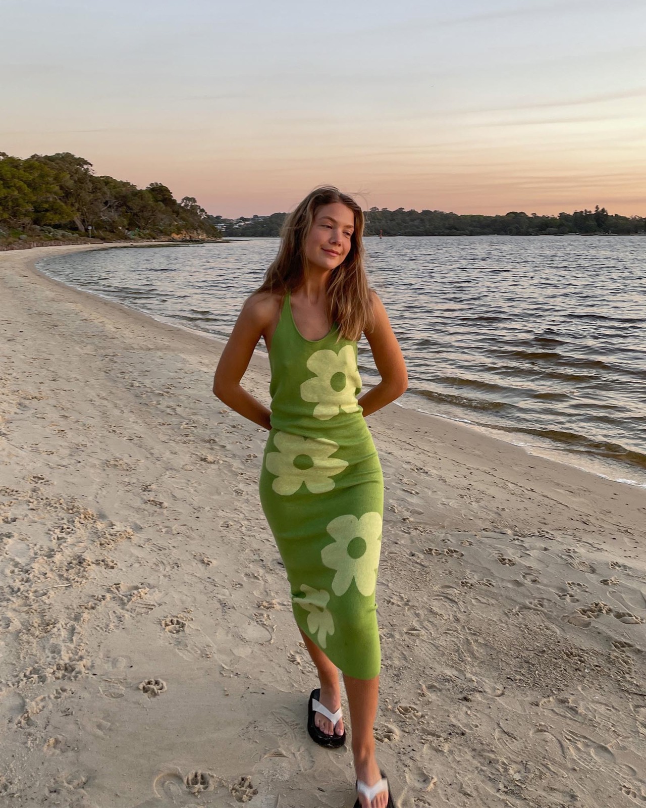 Garden Party Halter Midi Dress