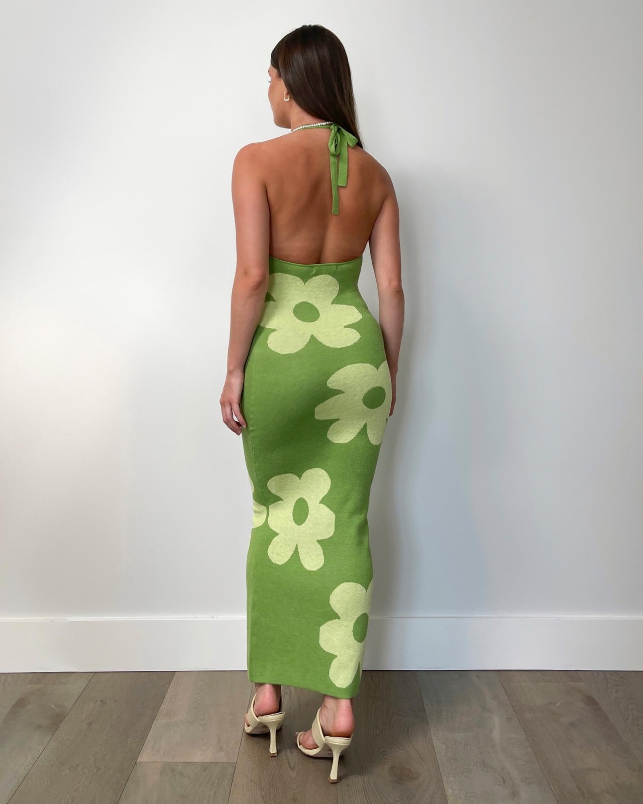 Garden Party Halter Midi Dress