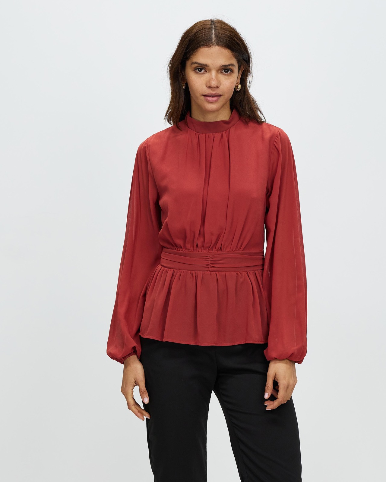 Delta High Neck Blouse