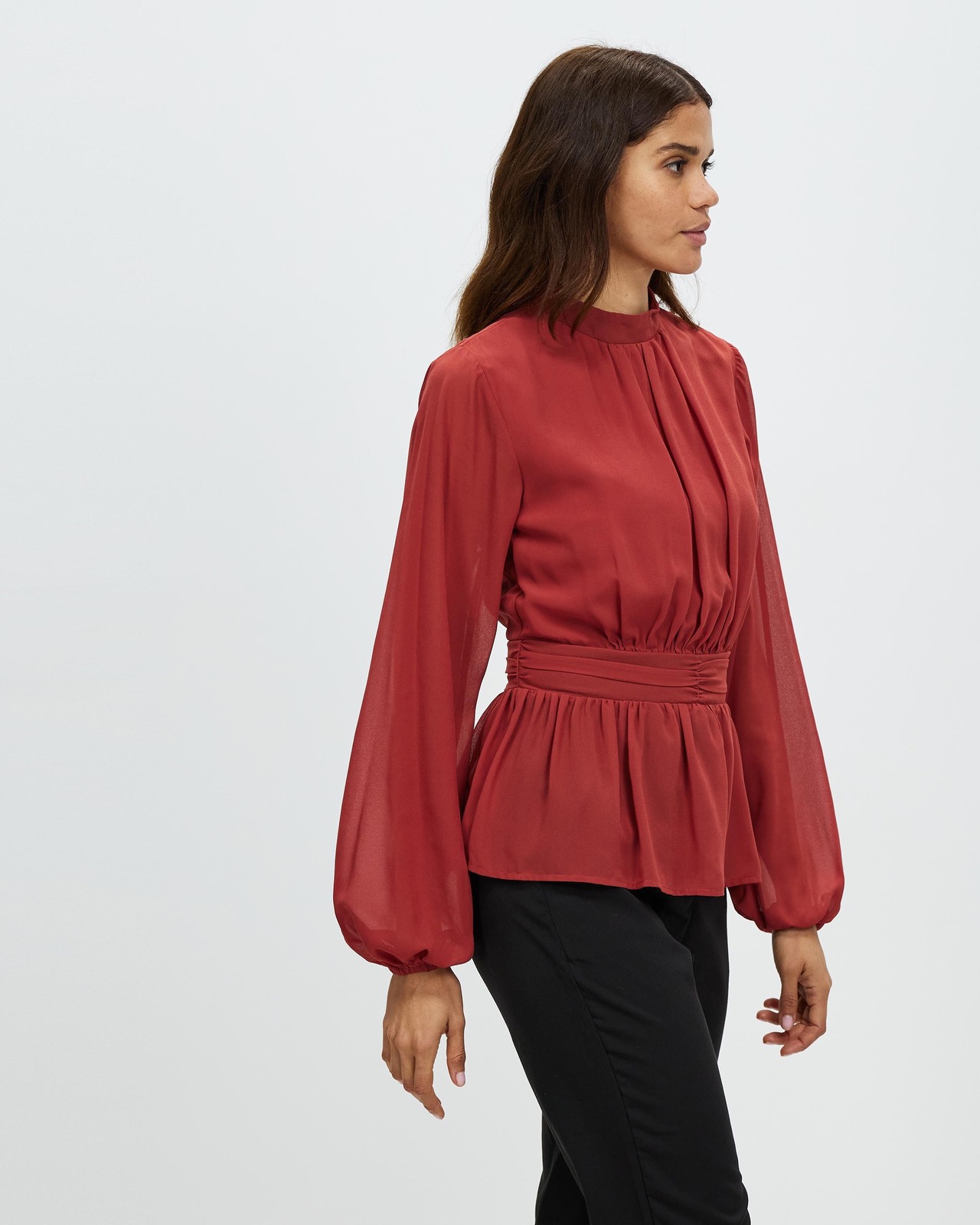 Delta High Neck Blouse