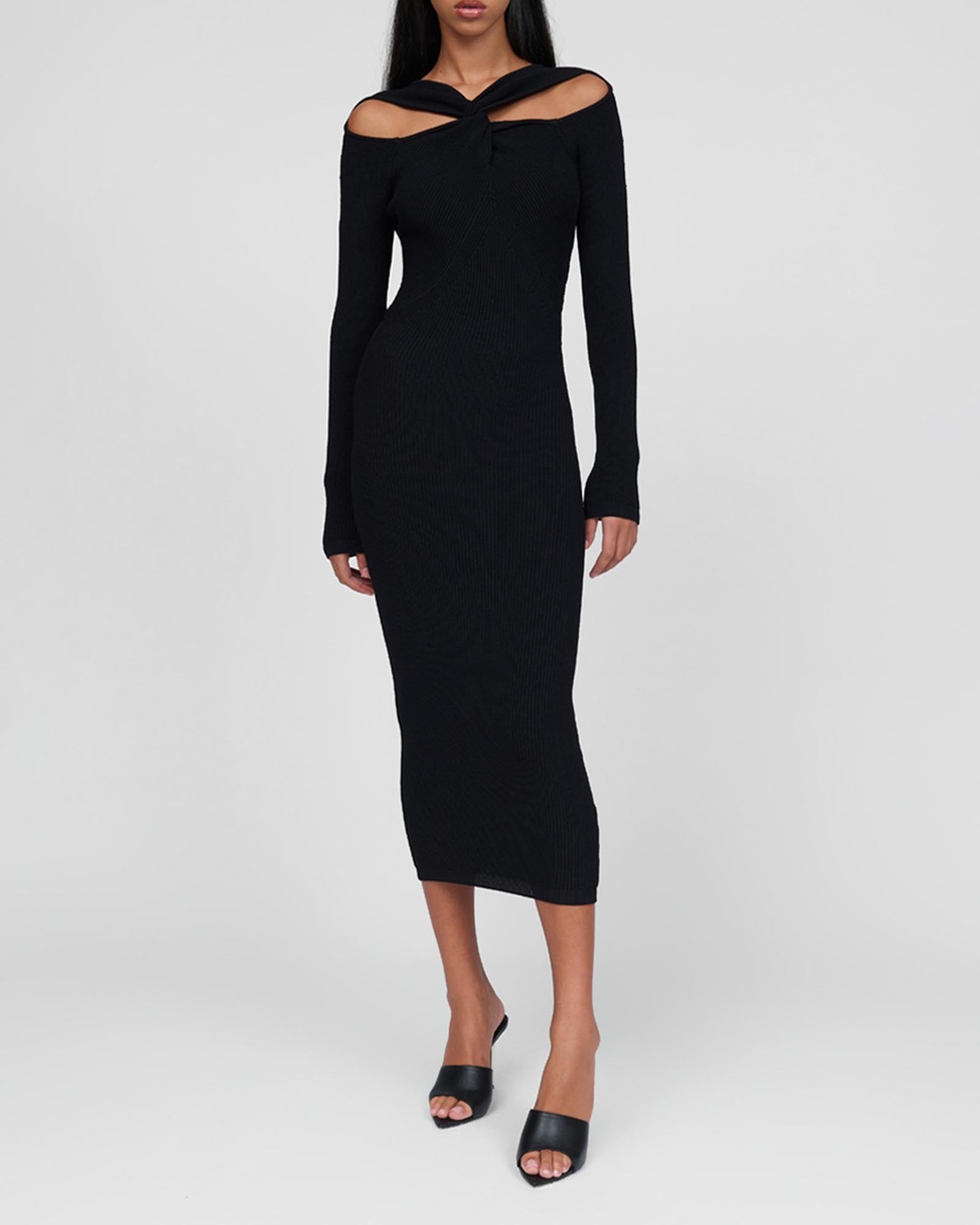 BY JOHNNY. Cable Twist Knit Dress