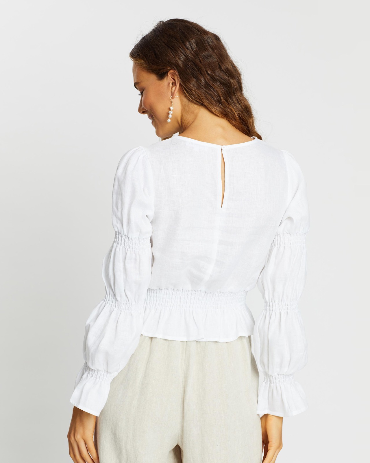 Shirring Detail Top