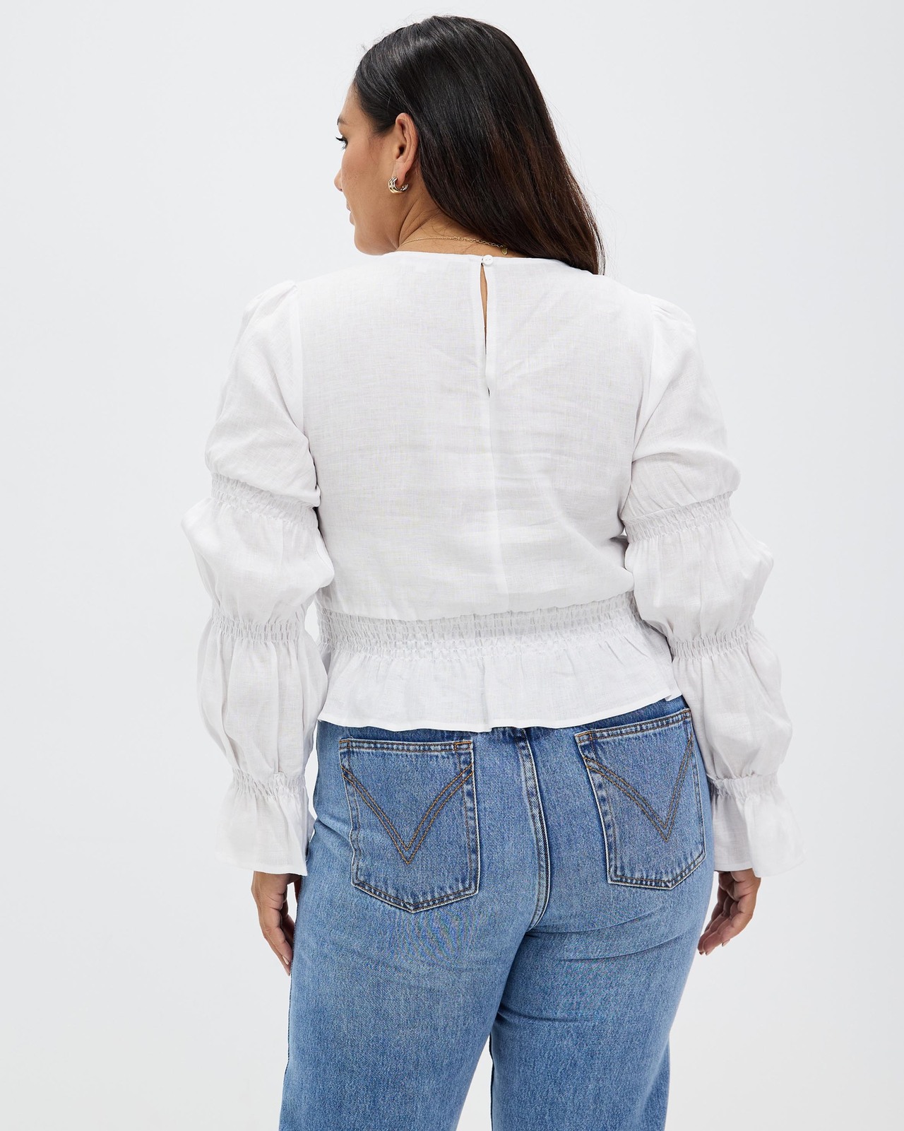 Shirring Detail Top