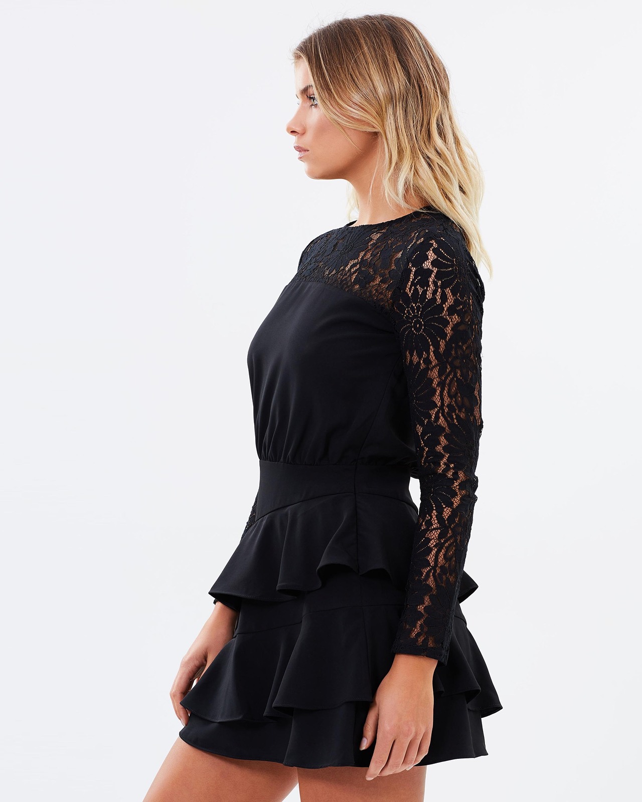 Jinx Lace Panel Mini Dress