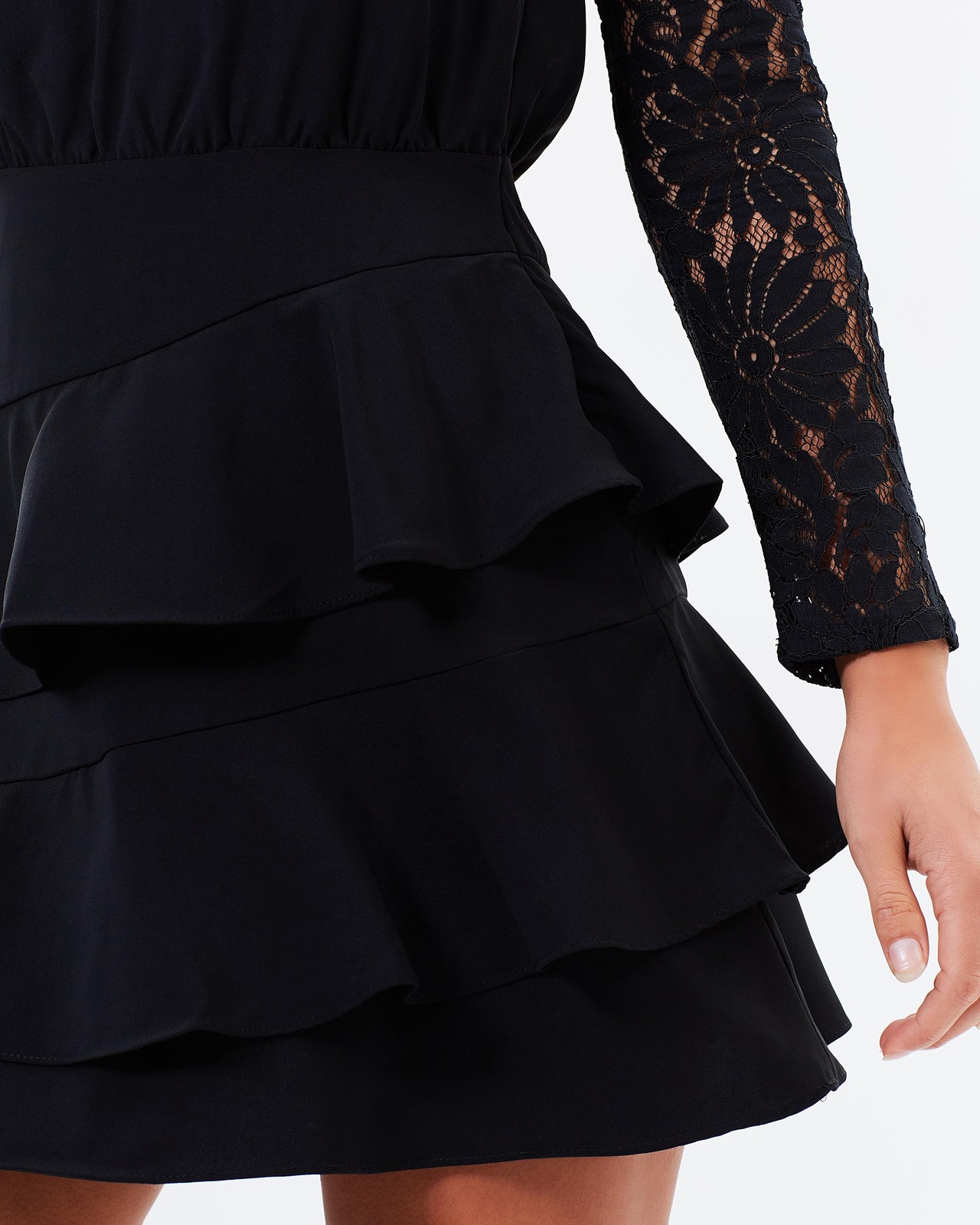 Jinx Lace Panel Mini Dress