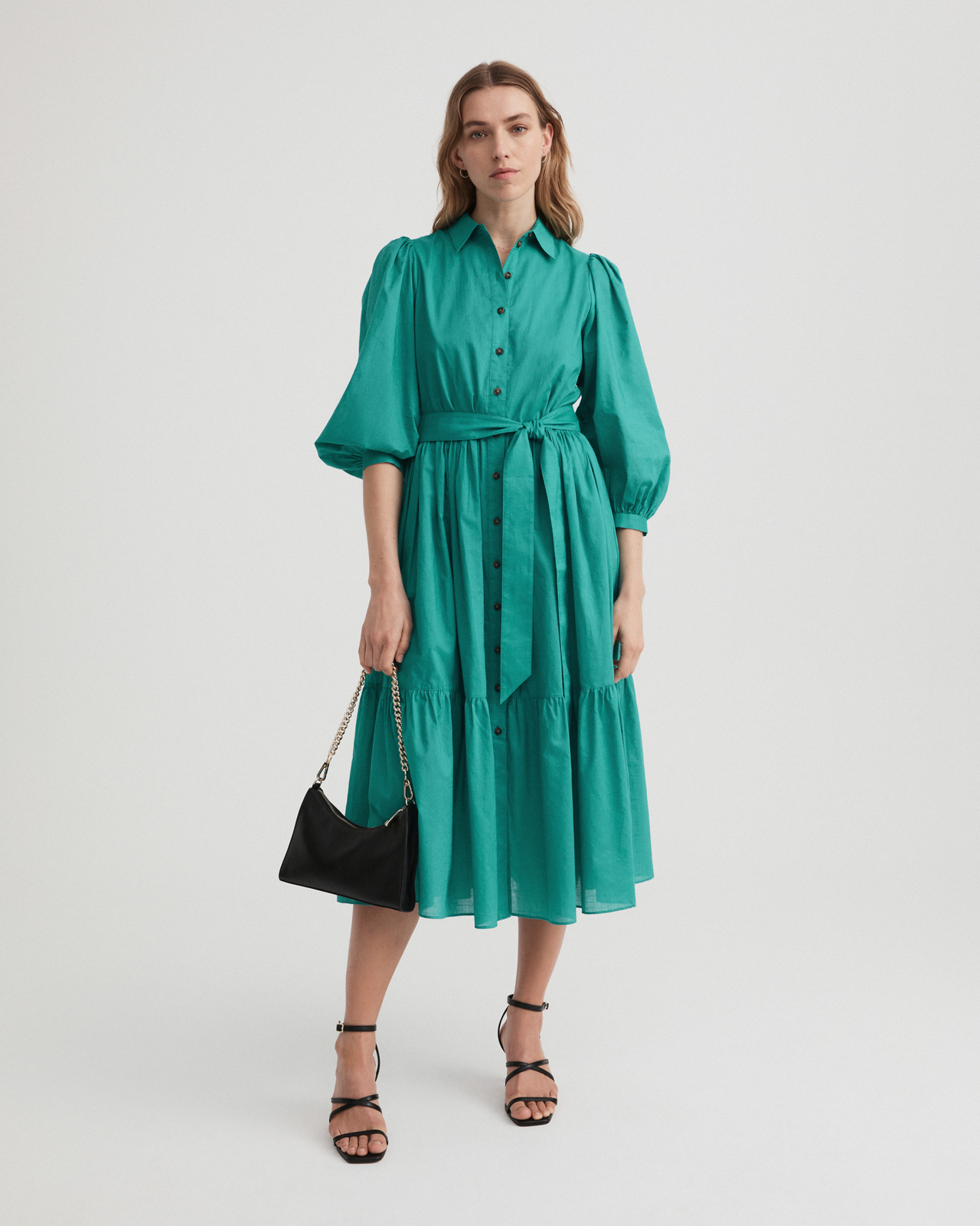 WITCHERY Cotton Voile Tiered Dress - AirRobe WITCHERY Cotton Voile Tiered Dress - AirRobe