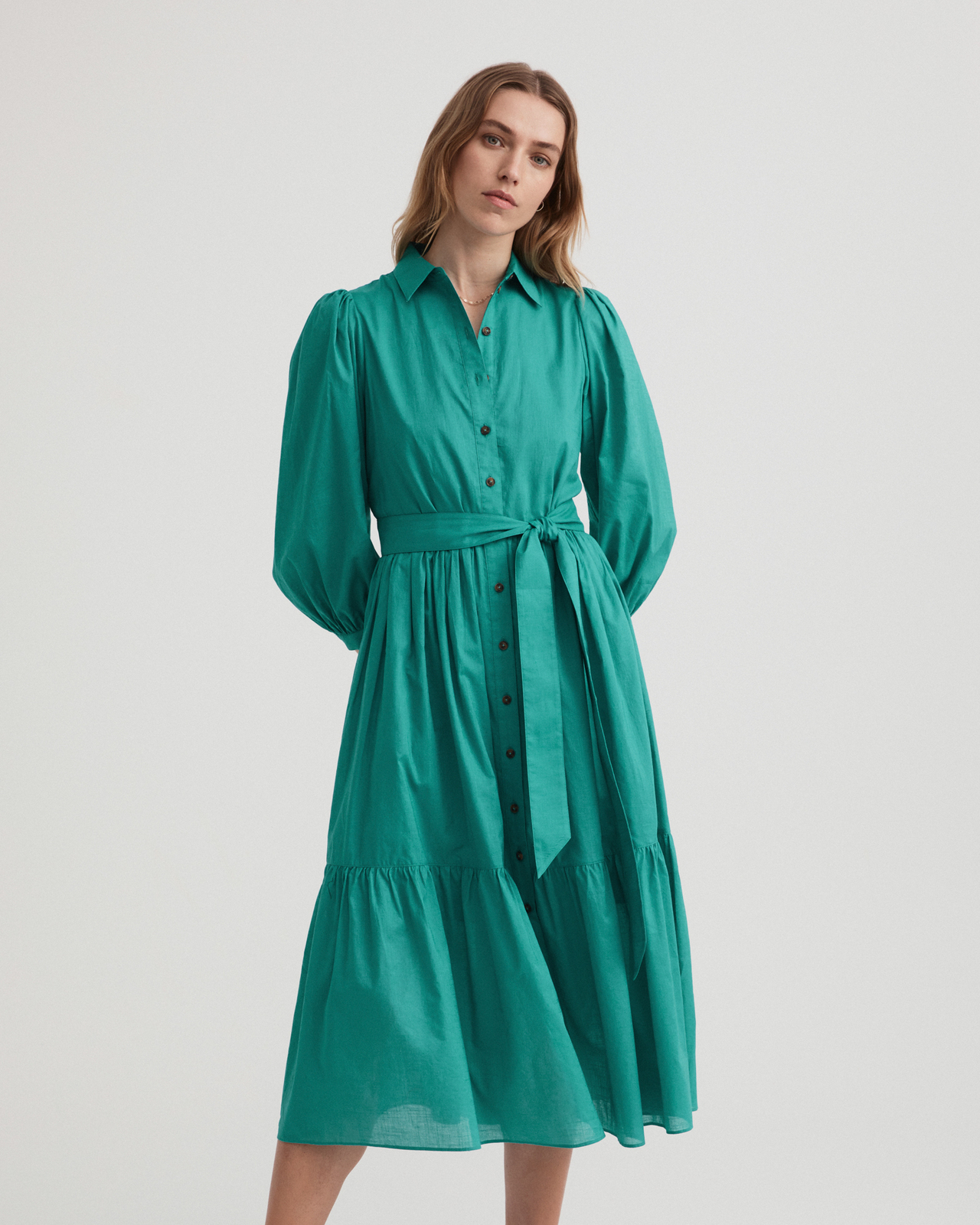 WITCHERY Cotton Voile Tiered Dress - AirRobe