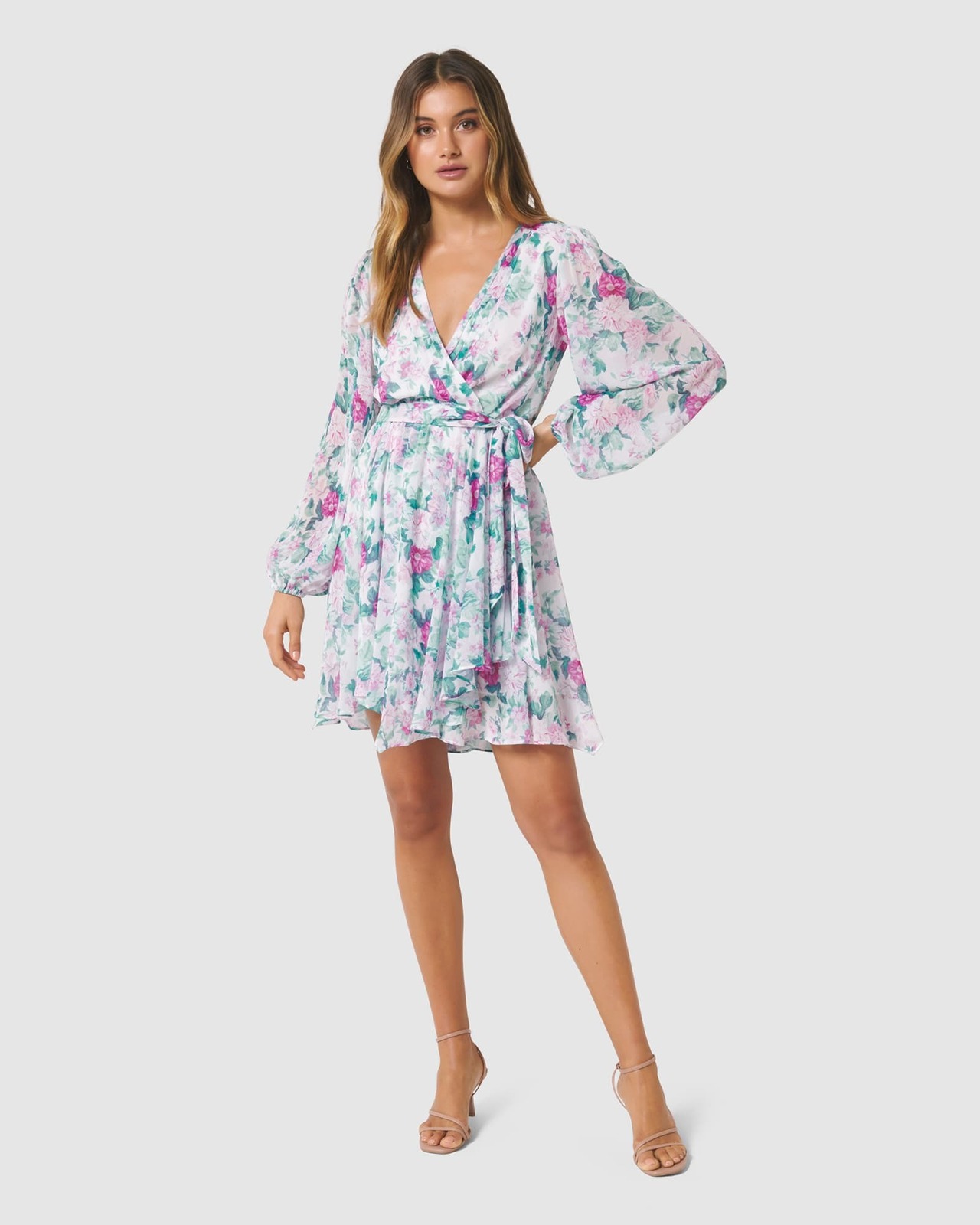 Forever New Marianna Wrap Hanky Hem Dress AirRobe