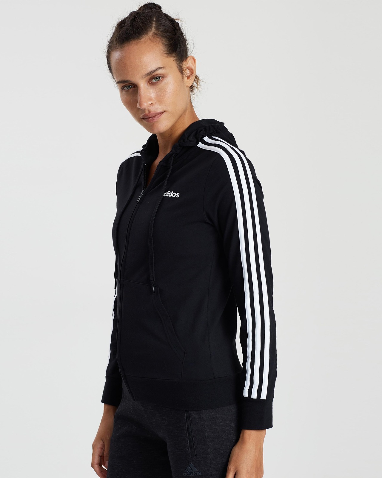 Essential 3-Stripes Full-Zip Hoodie