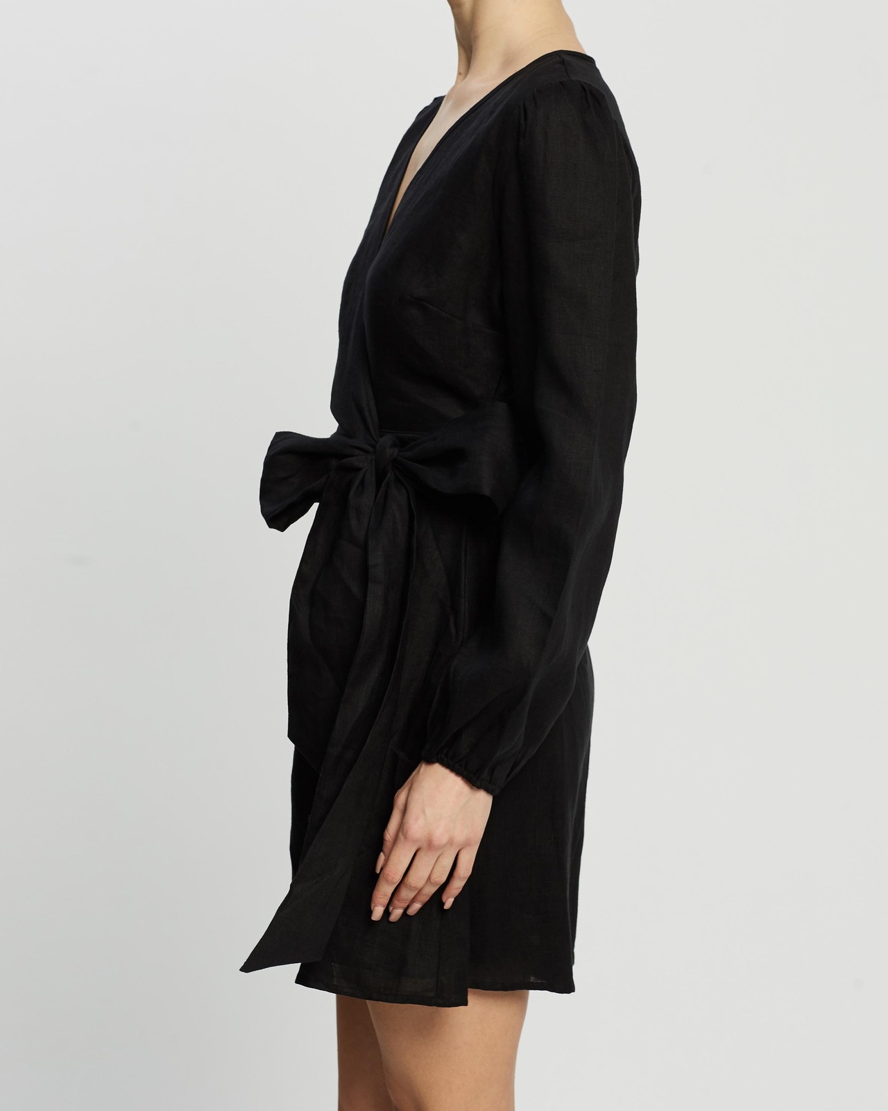 Linen Wrap Dress
