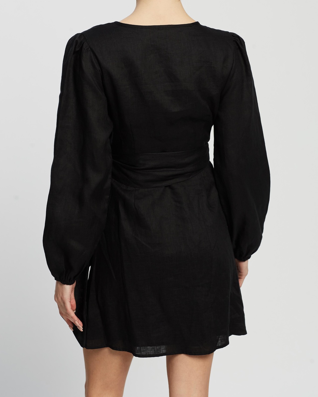 Linen Wrap Dress