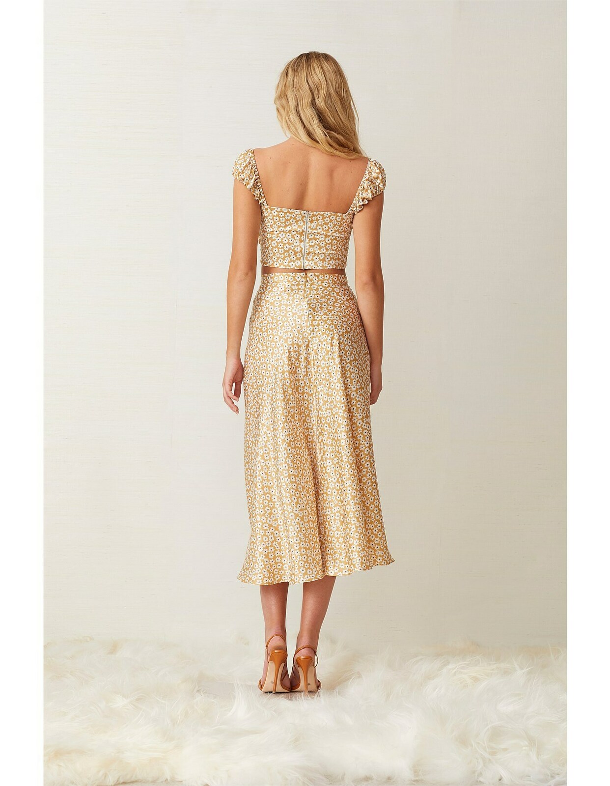 Bec Bridge Zoe Silk Top and Zoe Silk Midi Skirt Set AirRobe