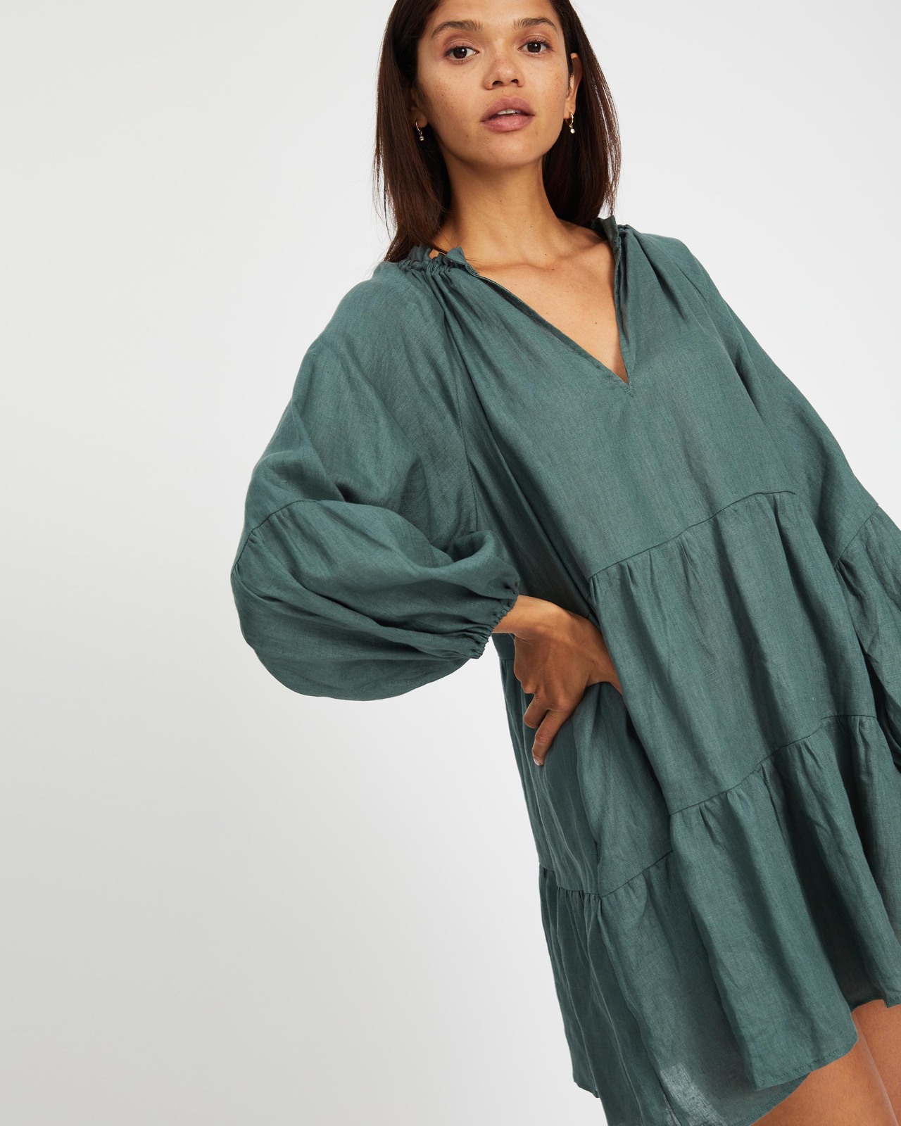 Linen Smock Dress
