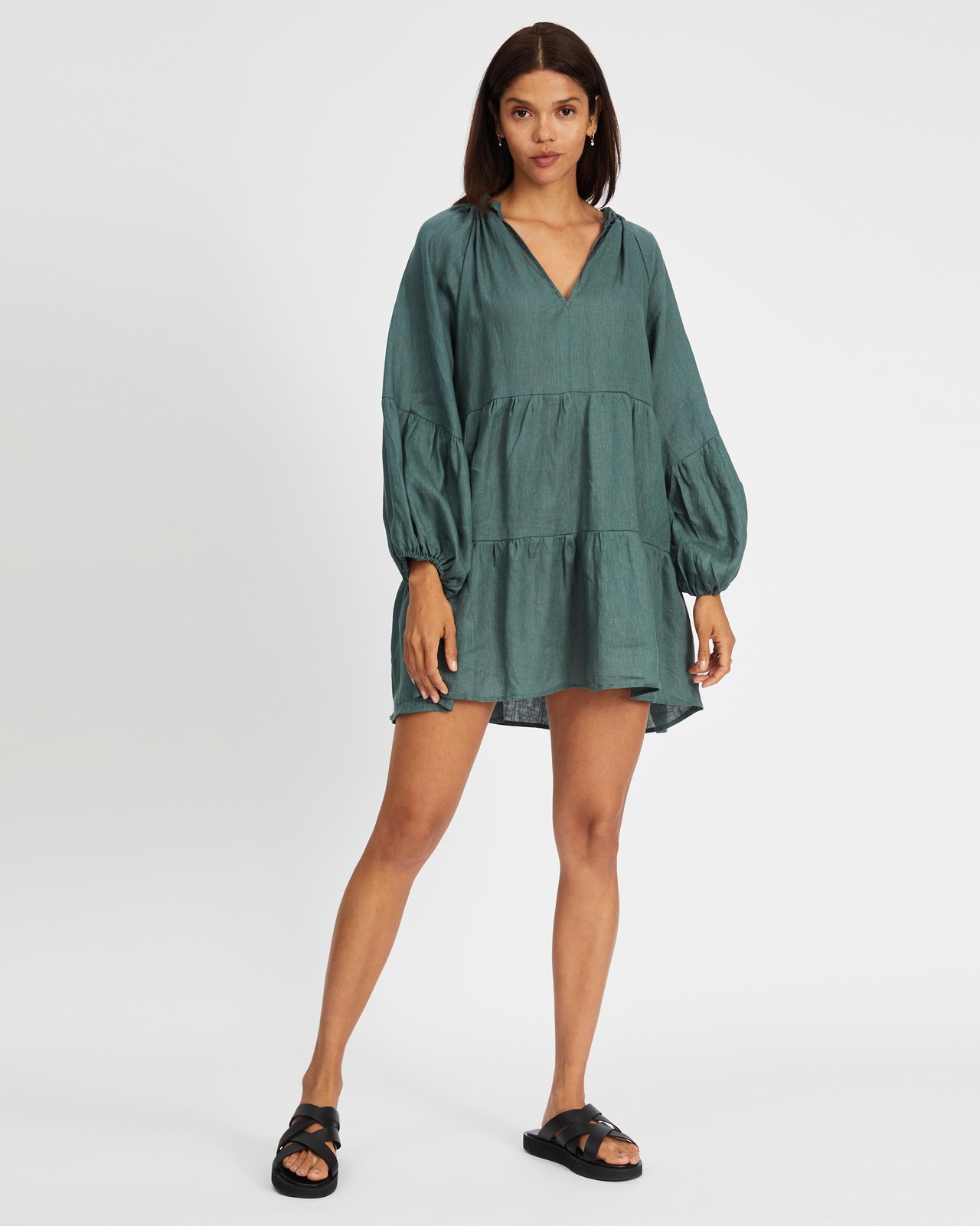 Linen Smock Dress