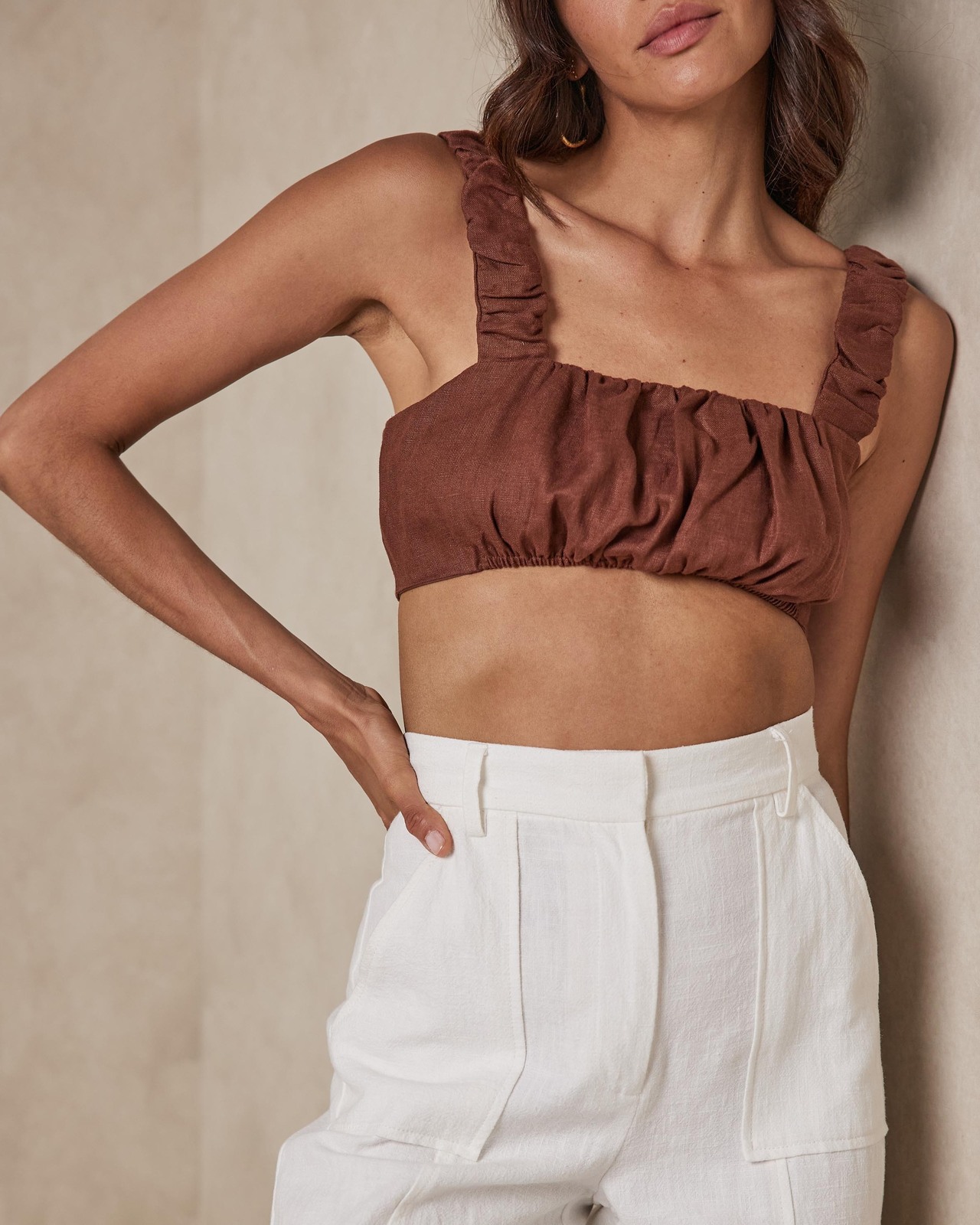 Gathered Crop Top