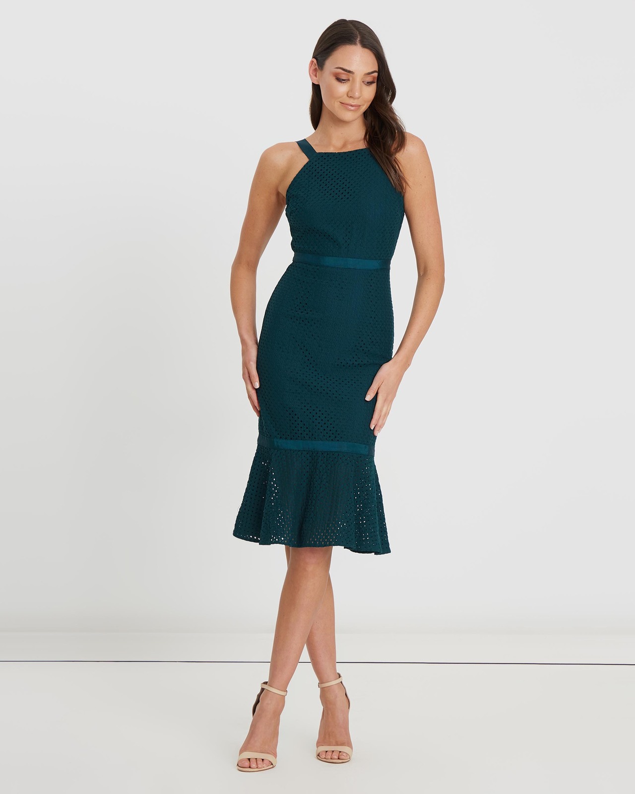 Mica Lace Midi Dress