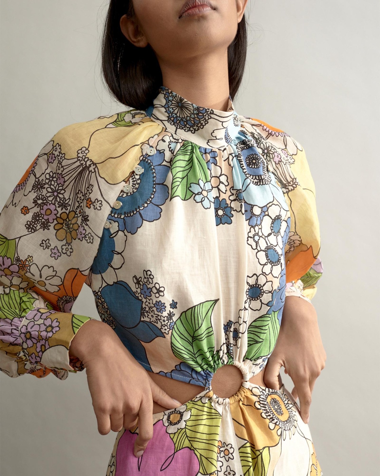 Alemais Farrah Cut Out Midi Dress