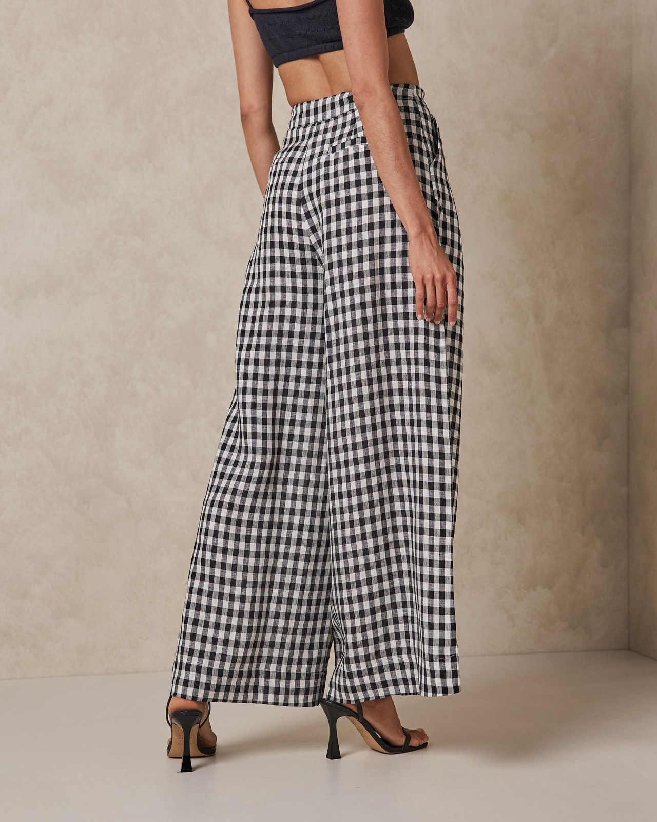 Linen Wide Leg Relaxed Fit Pants