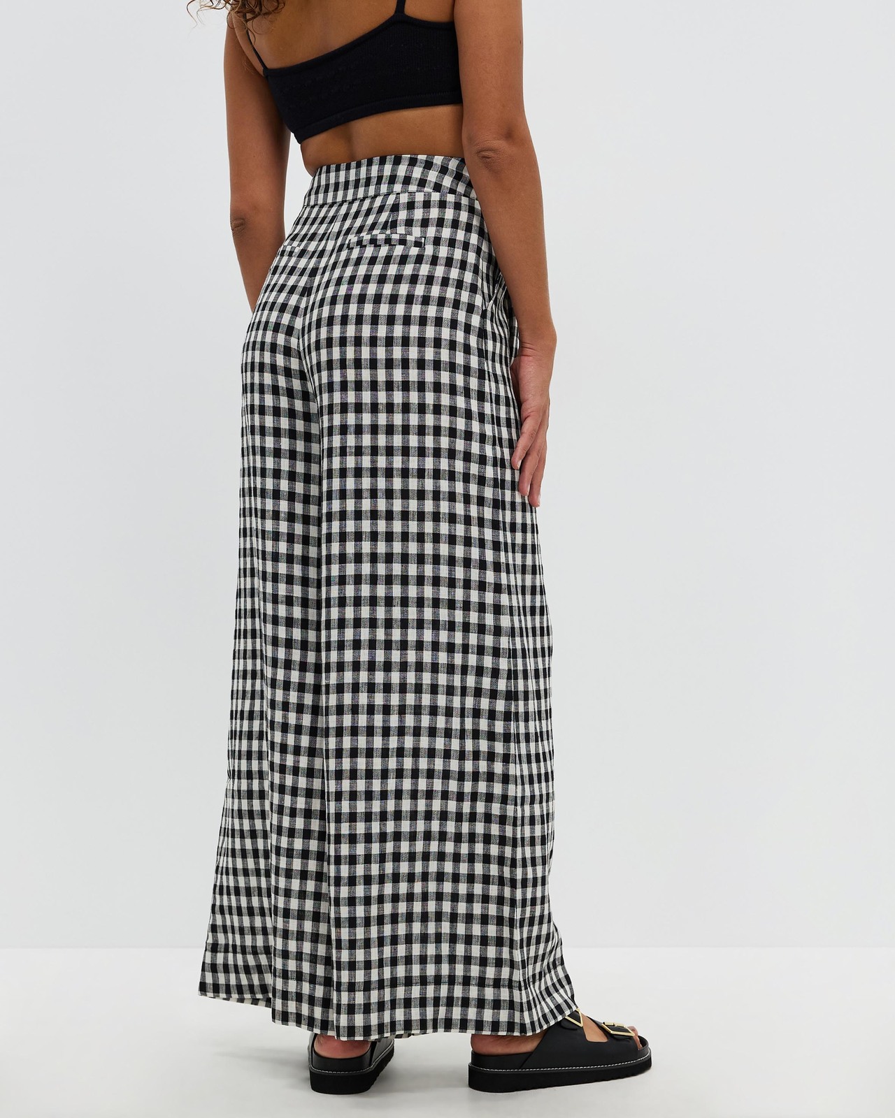 Linen Wide Leg Relaxed Fit Pants